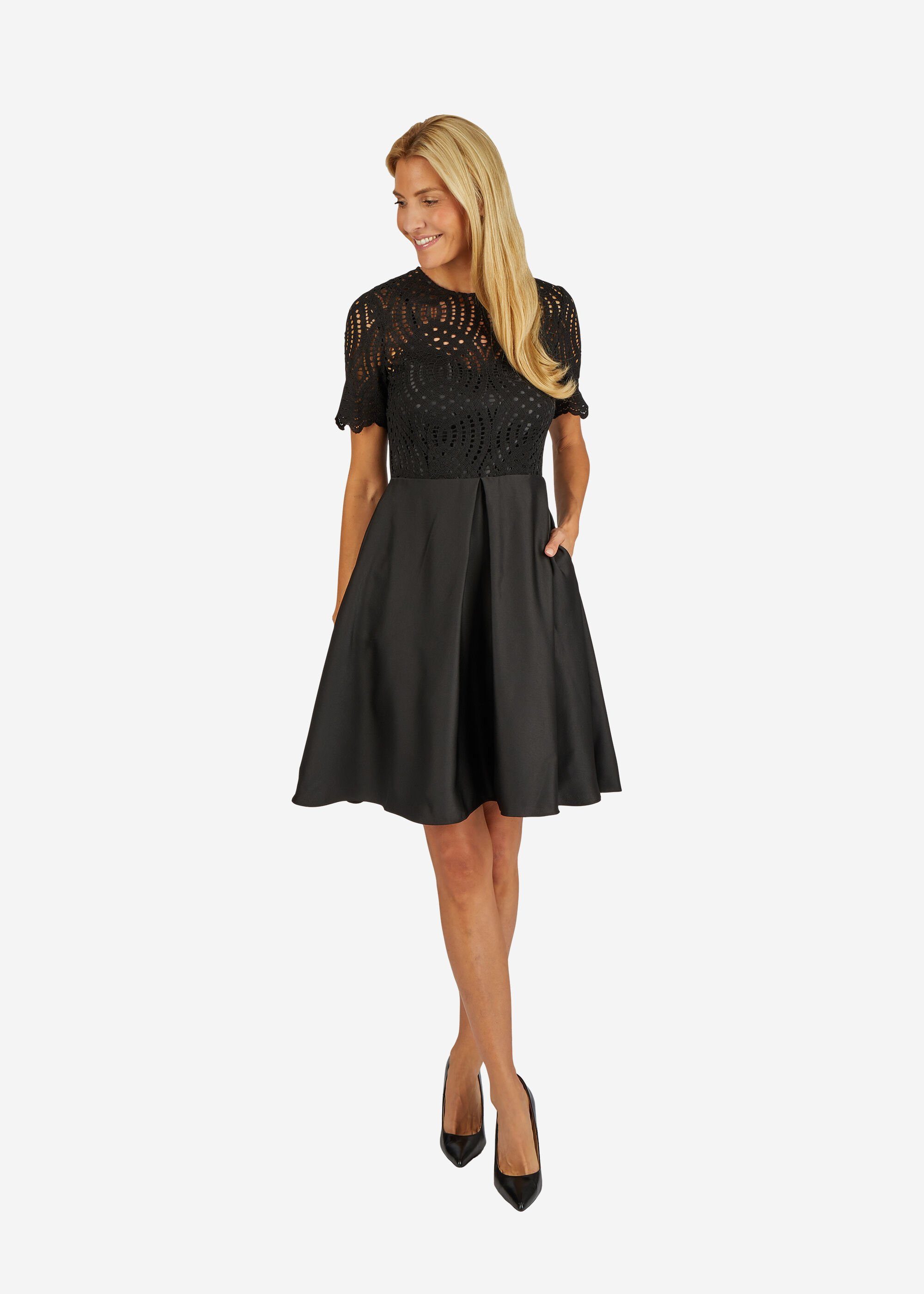 Kleo Cocktailkleid (1-tlg) elegant schimmernder Satinrock günstig online kaufen
