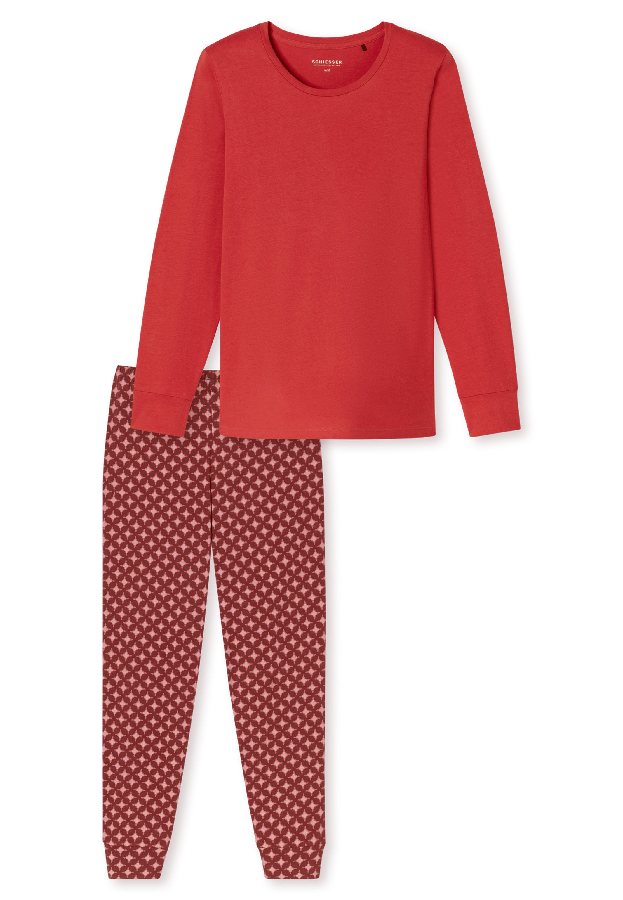 Schiesser Pyjama Comfort Essentials (Set, 2 tlg) Schlafanzug - Baumwolle - günstig online kaufen