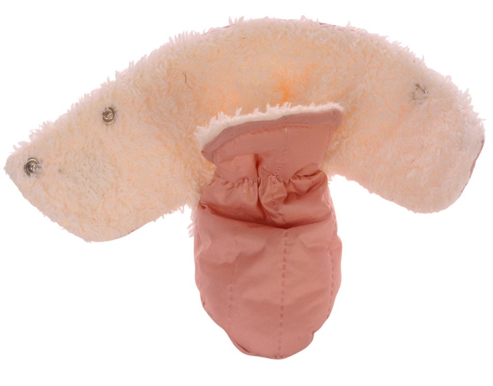 La Bortini Füßlinge Baby Schuhe booties Erstlingsschuhe Babyschuhe für Neugeborene warme Fleece-Stiefel in Rosa für Mädchen 0-3Mon, 4-9Mon