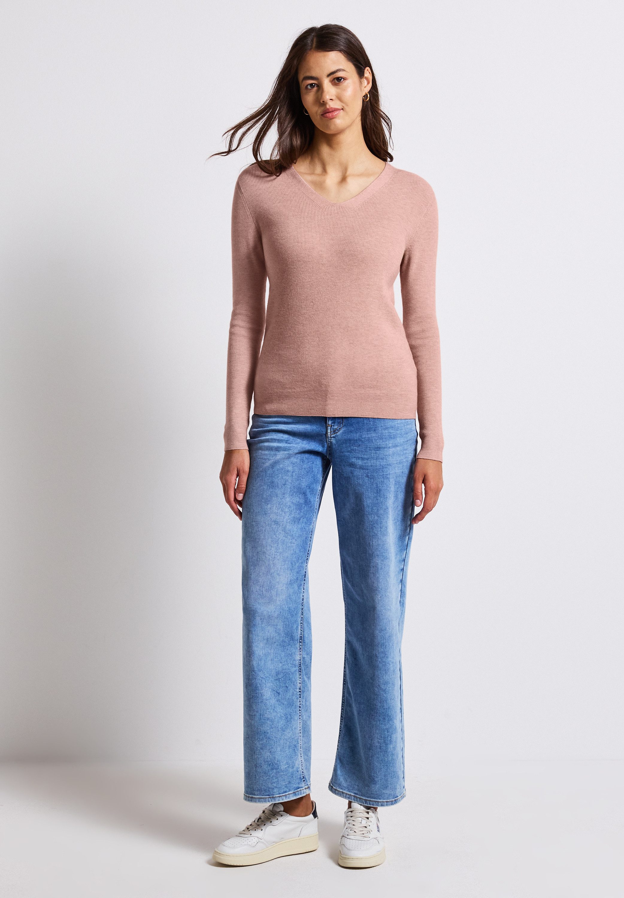 STREET ONE Strickpullover aus softem Materialmix