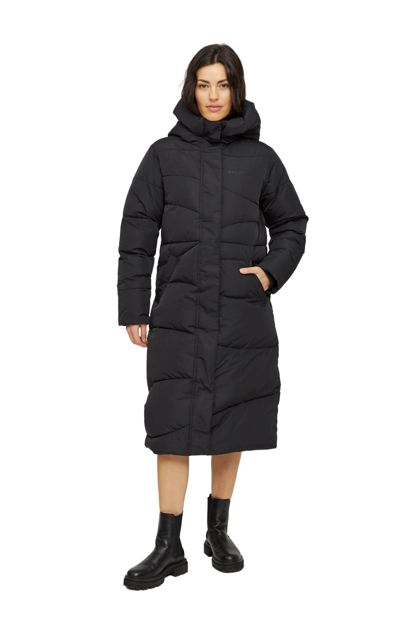 MAZINE Winterjacke WANDA COAT Schwarz Vegane Damen Winterjacke