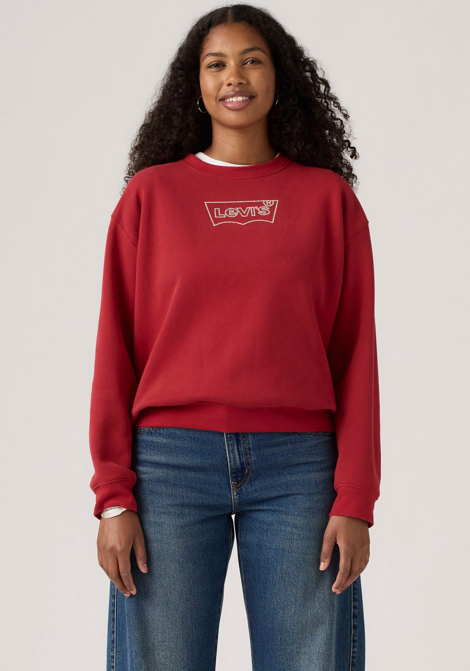 Levi's® Sweatshirt GR EVERYDAY CREW mit winterlichem Logoprint günstig online kaufen