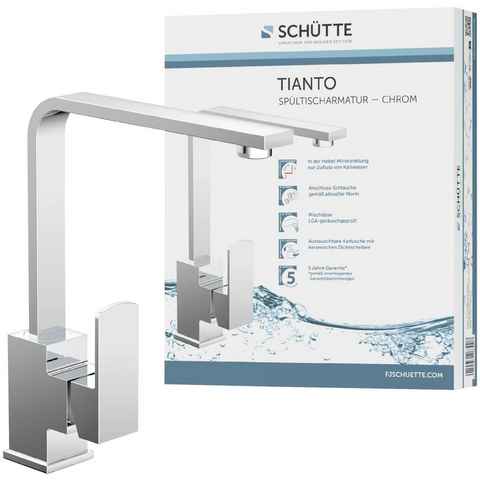 Schütte Spültischarmatur Tianto 360° schwenkbarer Wasserhahn, Mischbatterie, Chrom, Hochdruck
