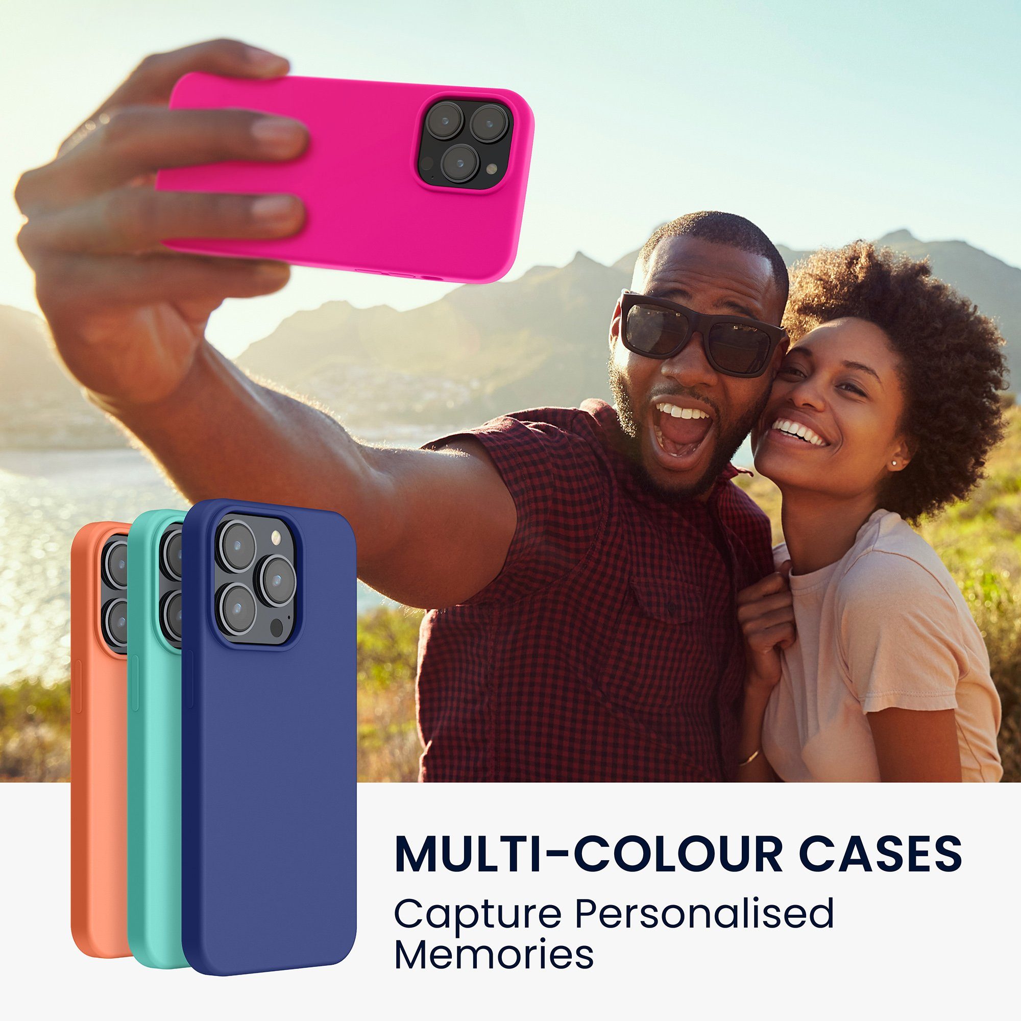 kwmobile Handyhülle Hülle für Apple iPhone 14 Pro Max, Hülle Silikon gummiert - Handyhülle - Handy Case Cover – Bild 3 von 5