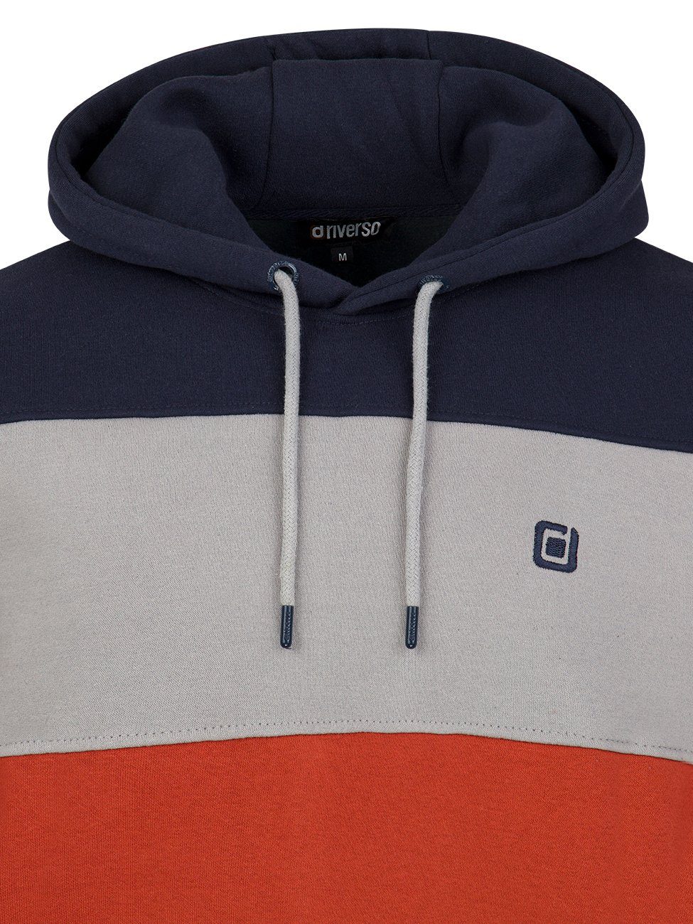 riverso Kapuzenpullover Herren Hoodie RIVRemo Regular Fit Longsleeve Colourblocking Sweatshirt mit Kängurutasche
