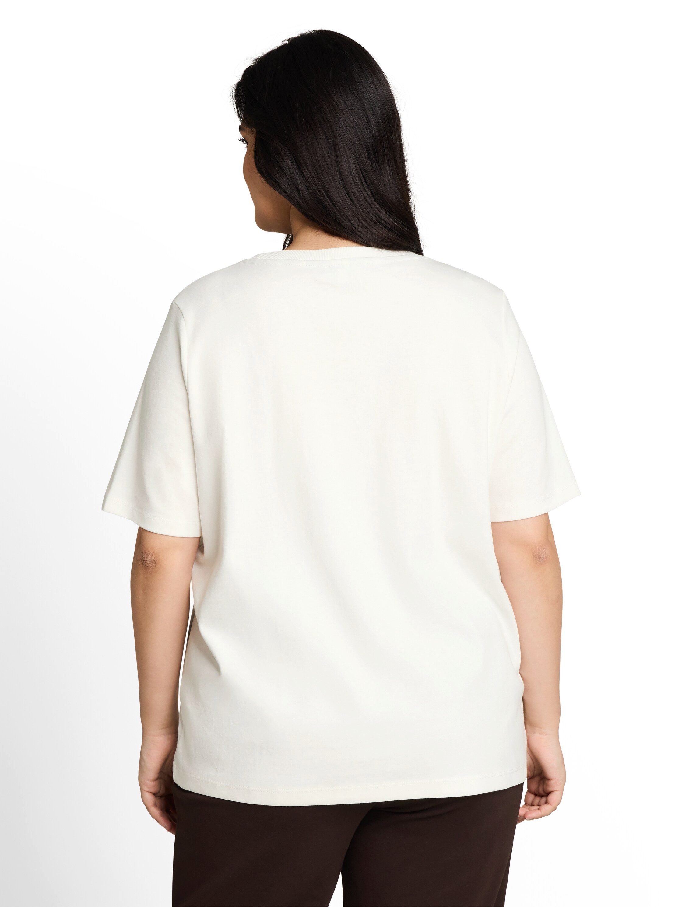 TOM TAILOR PLUS Kurzarmshirt Sommershirt mit Letter-Print / Große Größe – Bild 3 von 5