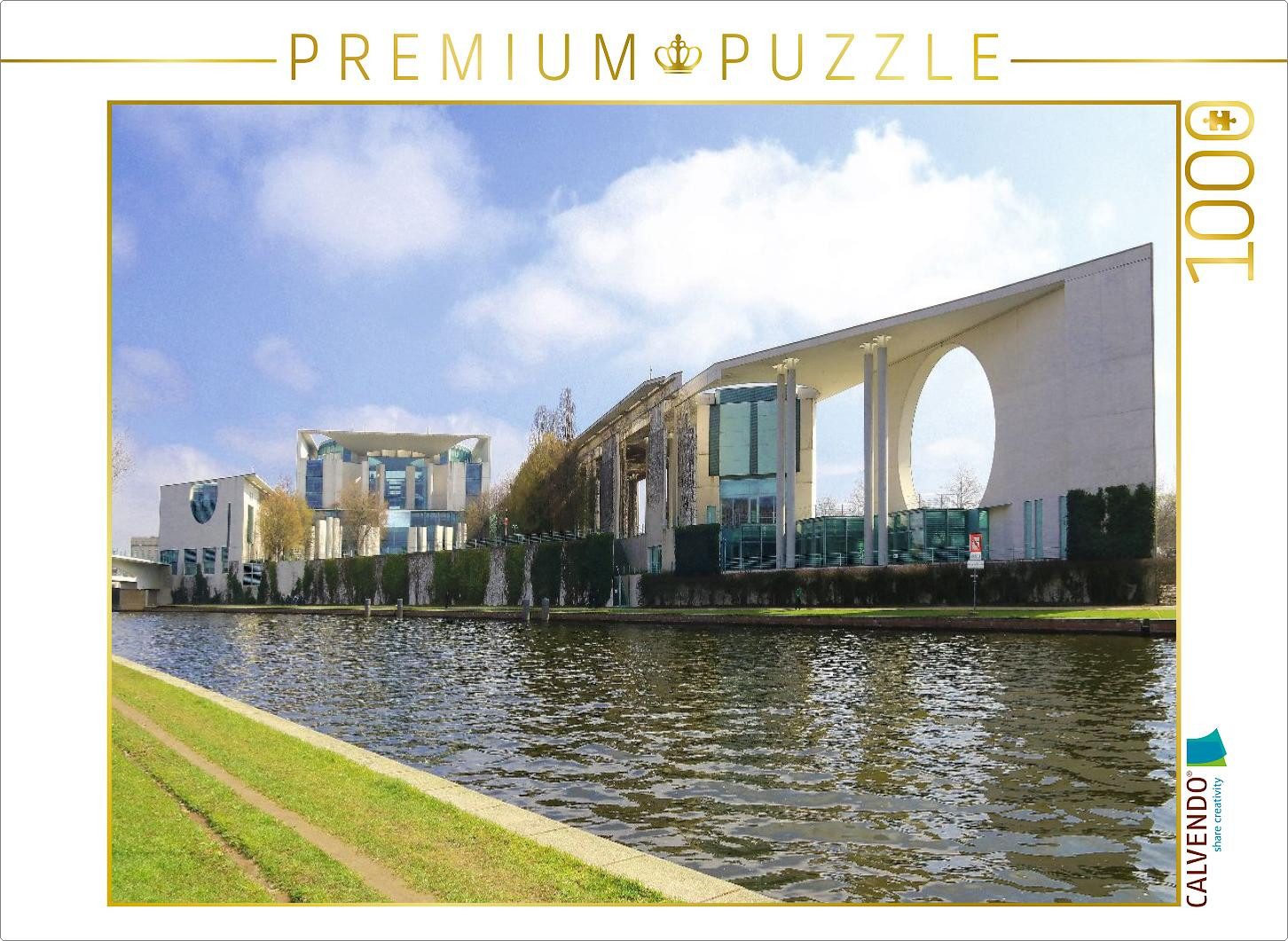CALVENDO Puzzle CALVENDO Puzzle Bundeskanzleramt in Berlin, 1000 Teile Lege-Размер 64x, 1000 Puzzleteile