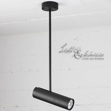 Licht-Erlebnisse Deckenleuchte EYE, ohne Leuchtmittel, Deckenleuchte Schwarz modern schwenkbar Flur Schlafzimmer Lampe