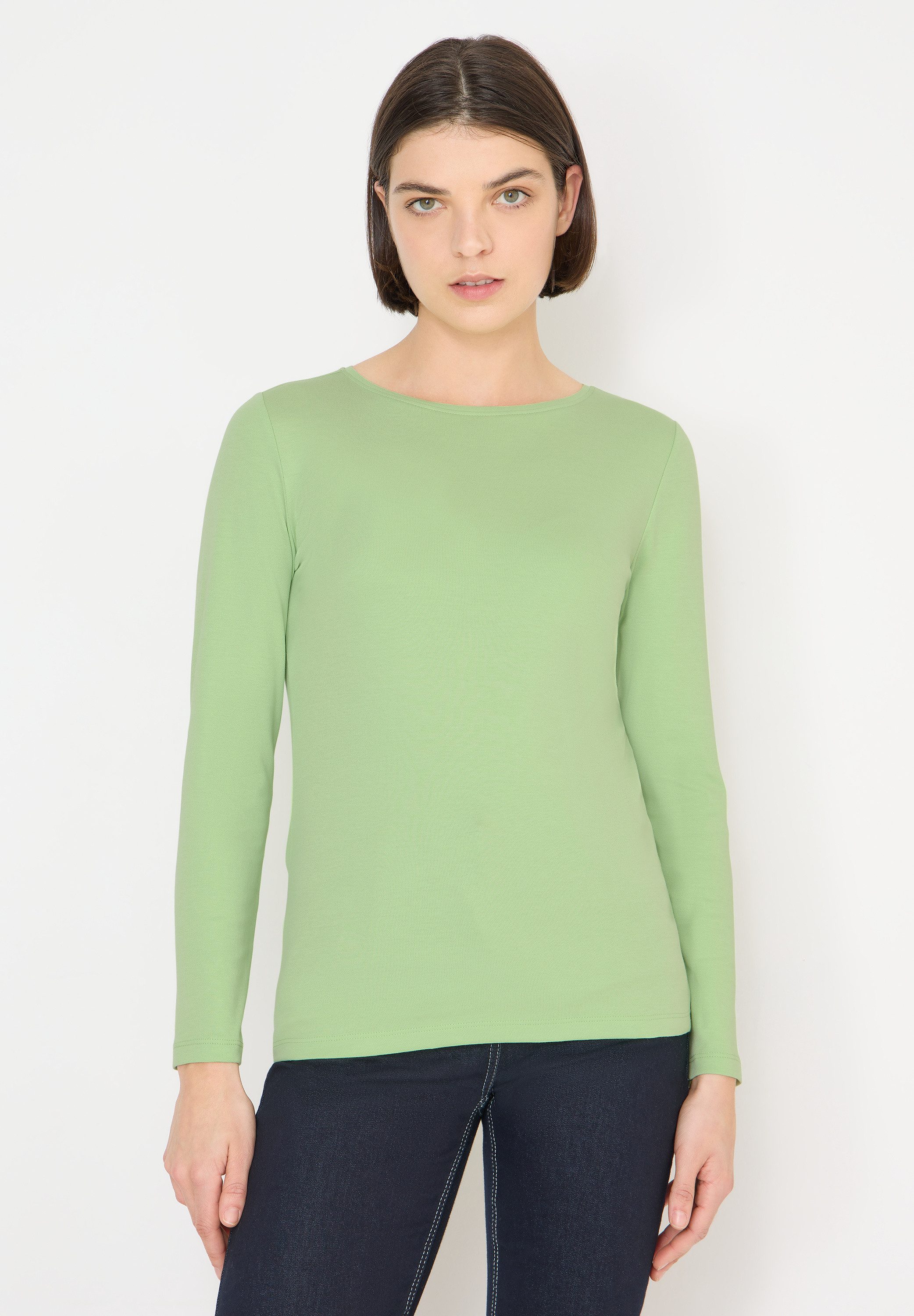 CECIL Langarmshirt aus reiner Baumwolle