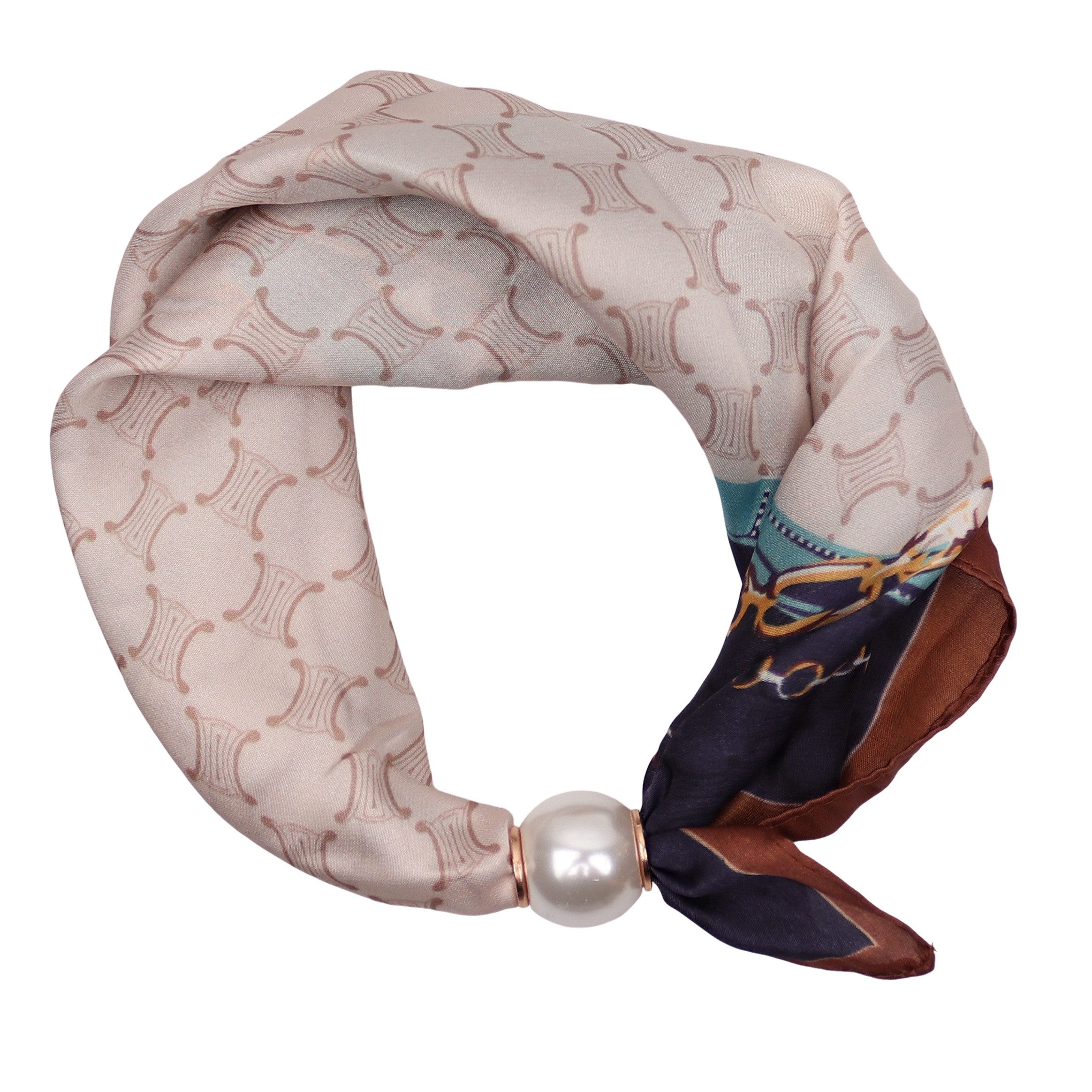 MIRROSI Nickituch Schmales Halstuch mit magnetischem Clip, Damen Halstuch deal für Frühling,Sommer, Herbst