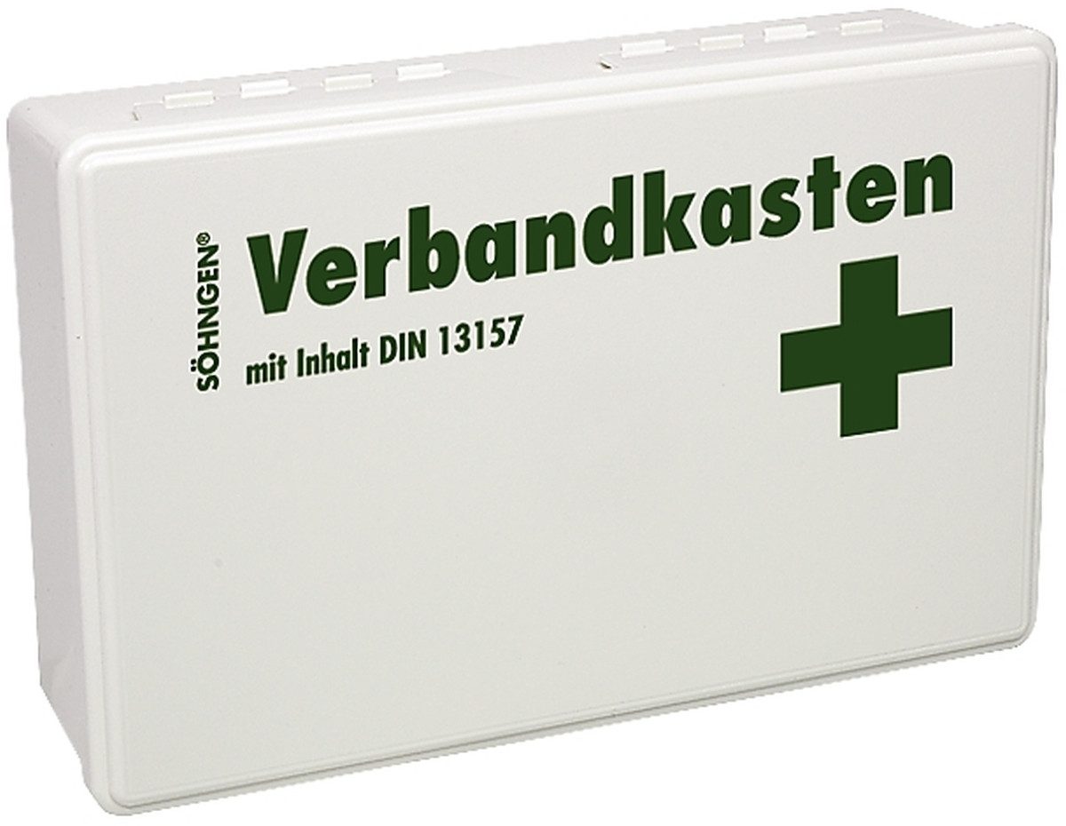 Söhngen Erste-Hilfe-Set Verbandkasten Kiel Kunststoff weiß mit Füllung Standard
