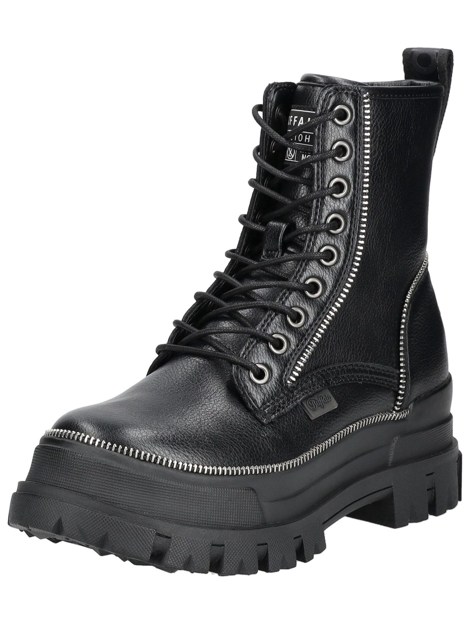 Stiefelette Lederimitat Schnürstiefelette
