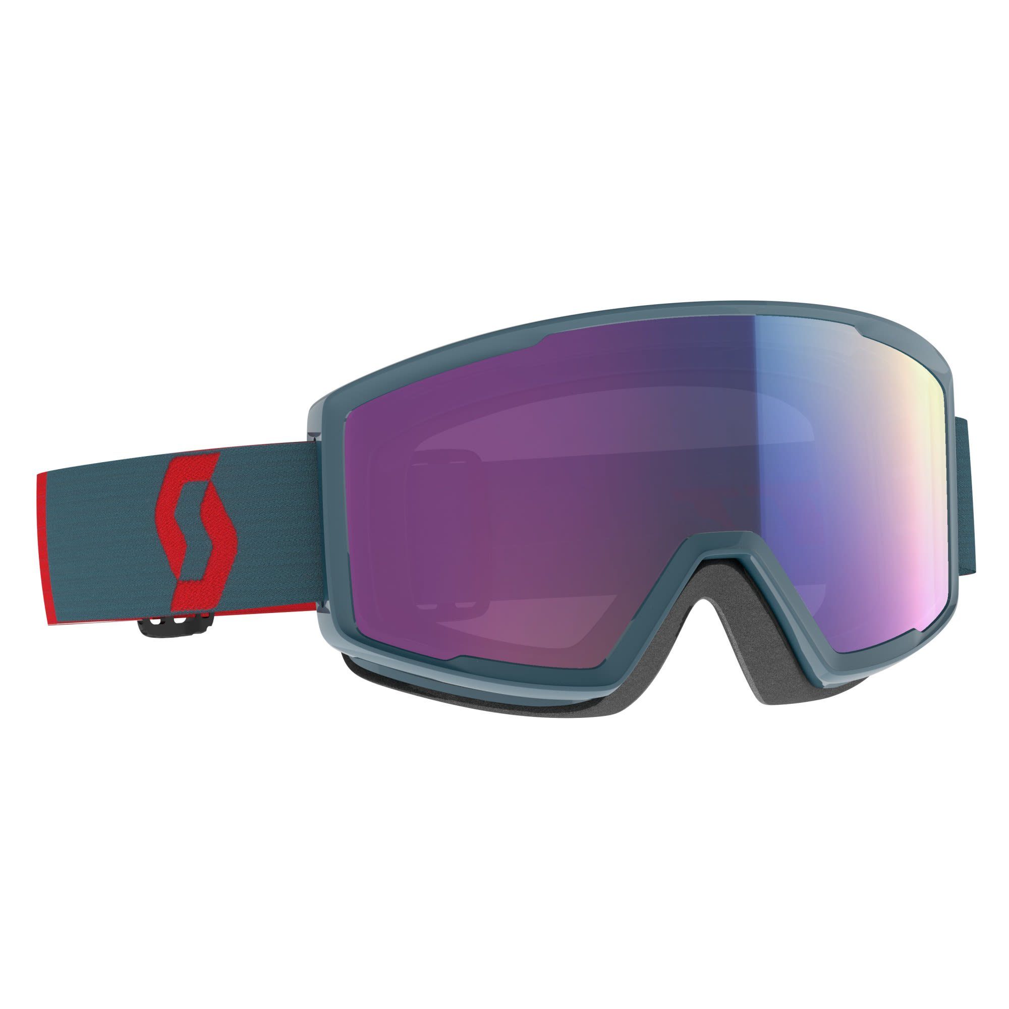 Scott Skibrille Scott Factor Pro Goggle Accessoires Neon Red - Aruba Green - Enhancer Teal Chrome