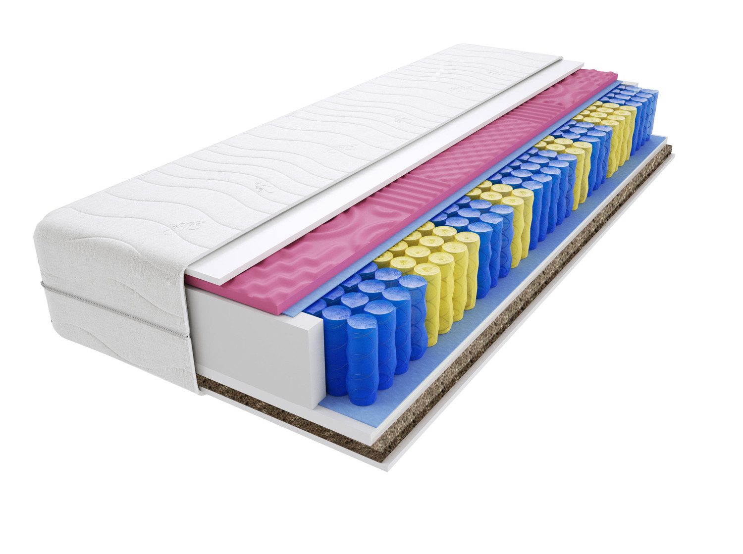 Taschenfederkernmatratze Matratzen, Taschenmatratzen Nepal Molet Gras Max 165x215 cm, Godre, 24 cm hoch