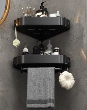 SOTOR Duschablage Kein Stanzen dreieckiges Küchen-Badezimmer-Aufbewahrungsregal
