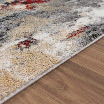 Teppich Moderner Designerteppich TC-Fashion 6113 Vintage multi, TaraCarpet, rechteckig, Höhe: 12 mm, Kurzflor Vintage multi Wohnzimmer Schlafzimmer Kinderzimmer 080x140 cm