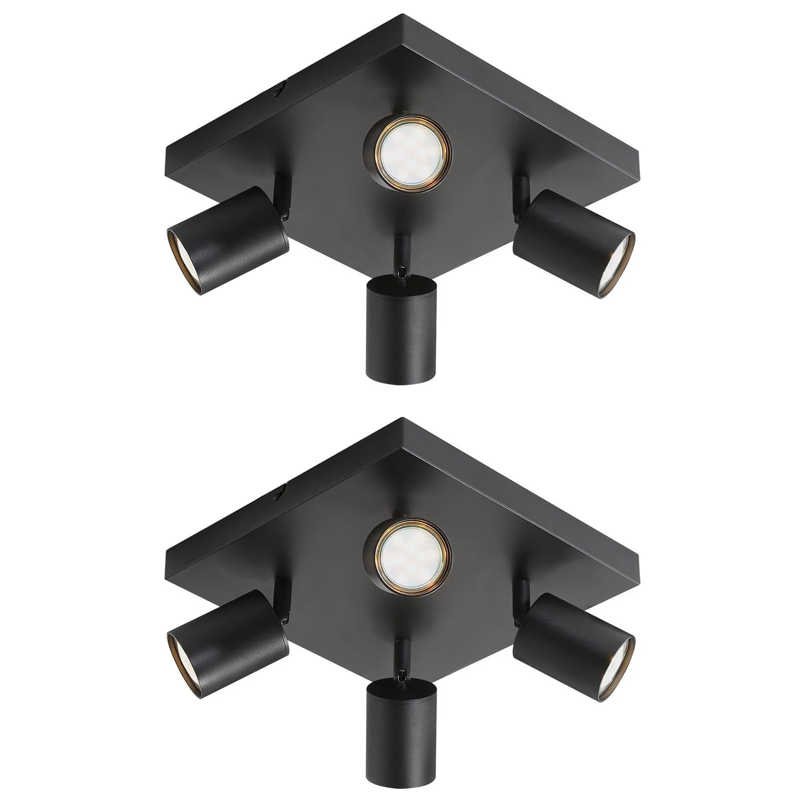 Nettlife Deckenstrahler Deckenstrahler Weiß GU10 4/6 Flammig, 330° Schwenkb günstig online kaufen