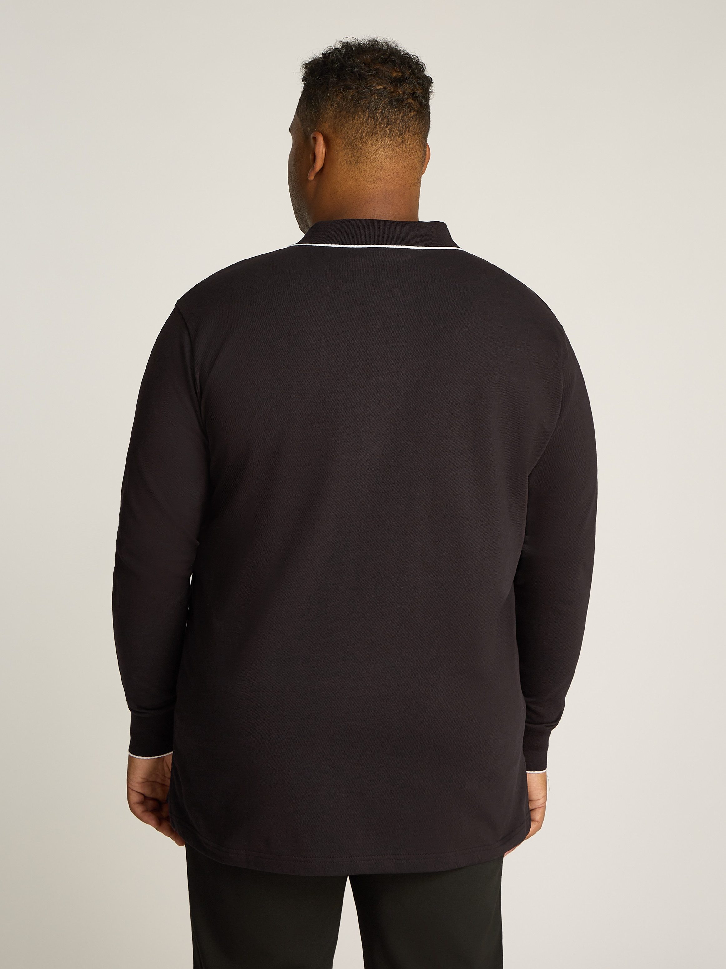 Calvin Klein Big&Tall Langarm-Poloshirt BT_STRETCH PIQUE günstig online kaufen