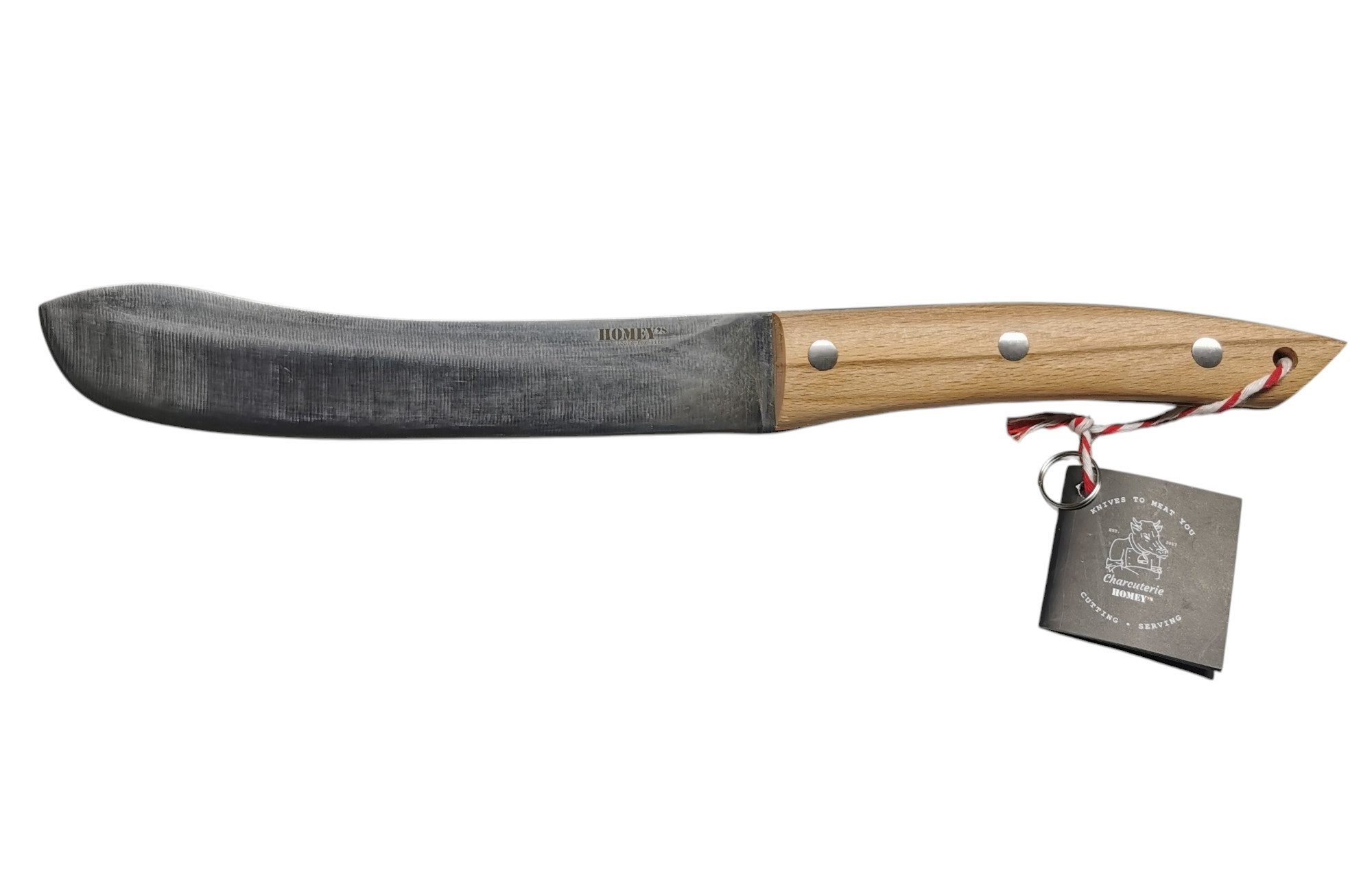 Homey`s Kochmesser Homey´s Charcuterie Fleischmesser 18,5 cm mit Buchenholzgriff