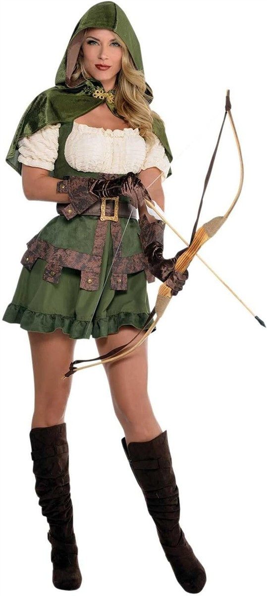 Amscan Kostüm Amscan Robin Hood Kostüm Erwachsene Halloween Fasching Gr.M/L 38-40