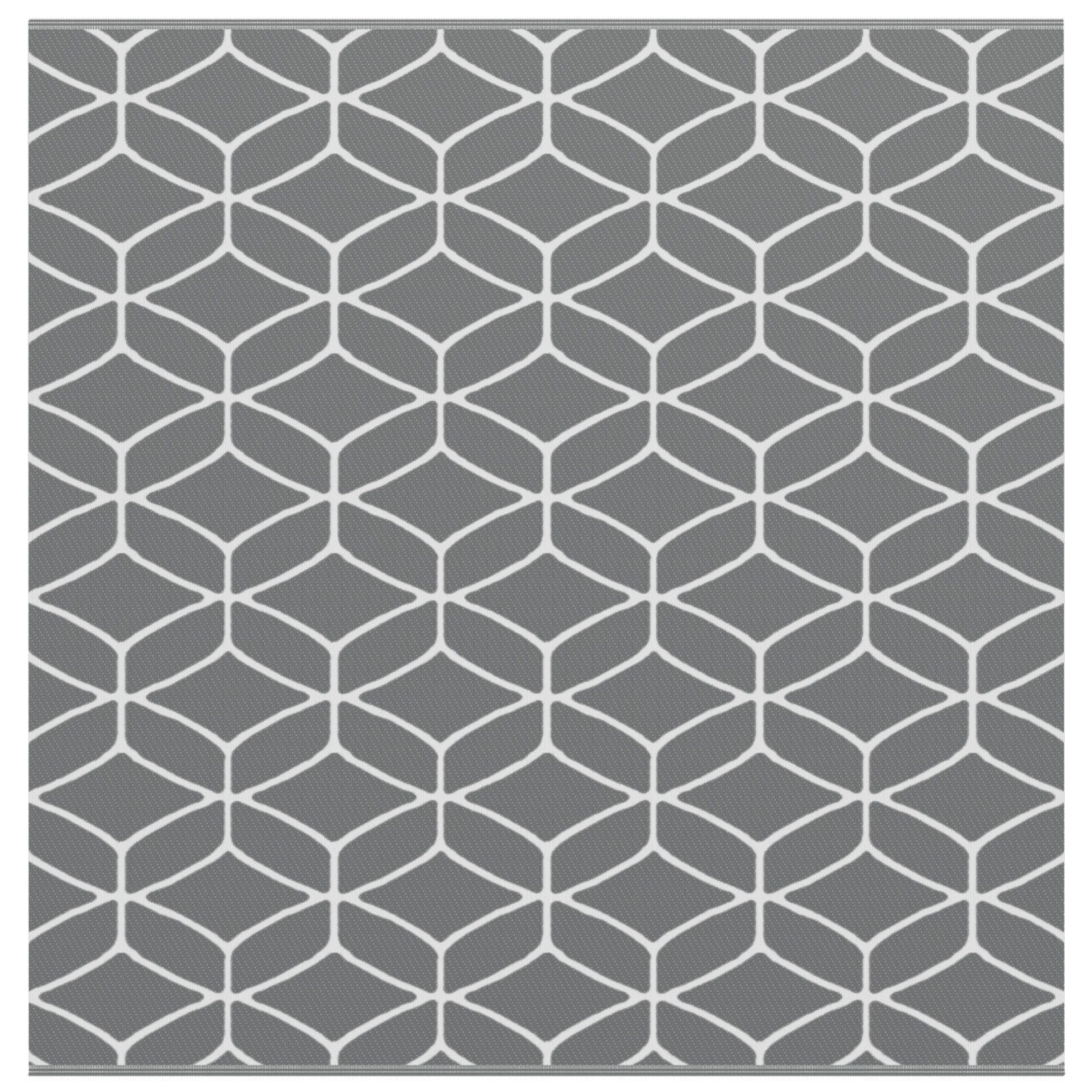 vidaXL Outdoorteppich Outdoor Teppich 'ARAKIL'Grau 250x250 günstig online kaufen