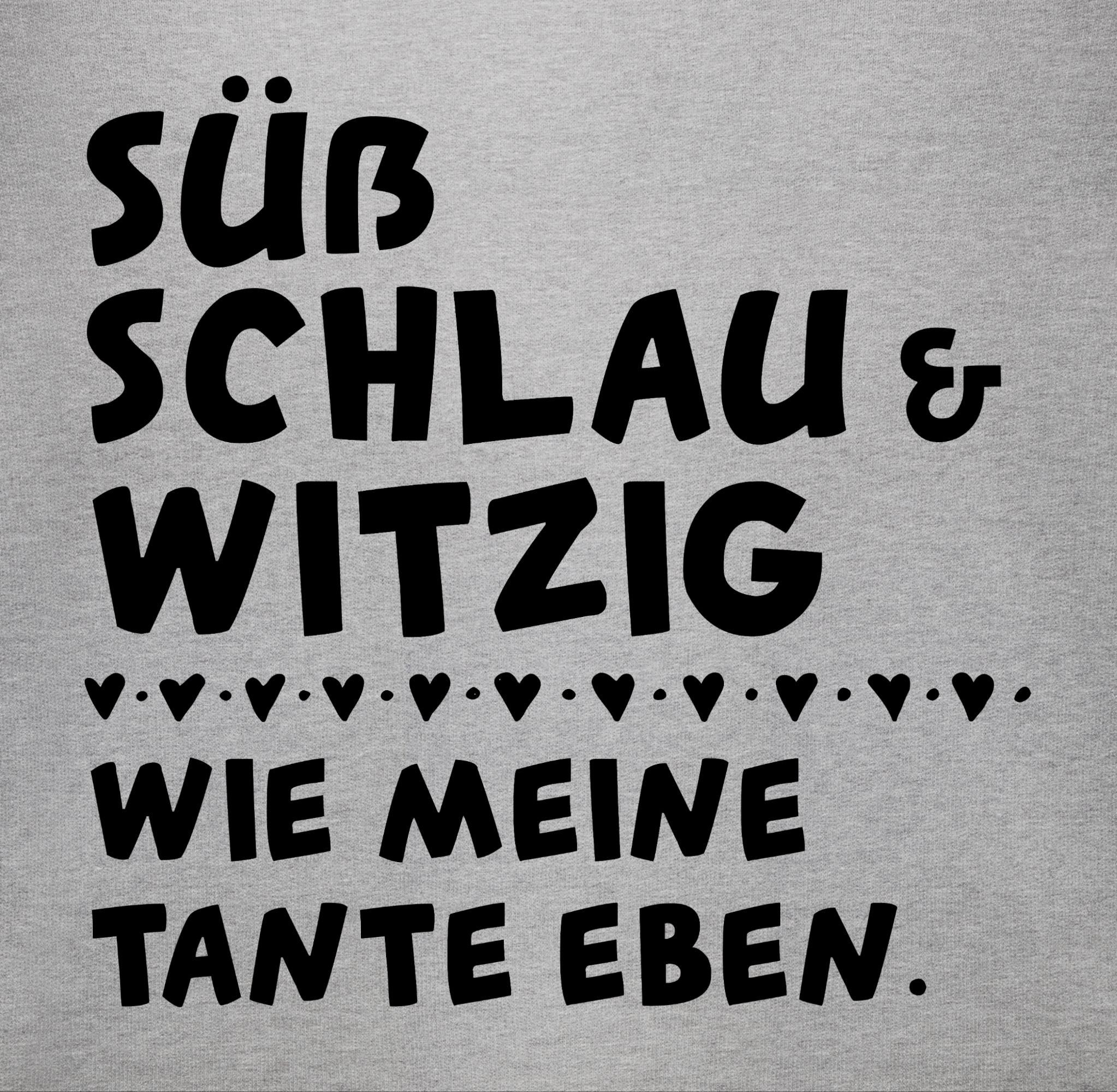 Shirtracer Shirtbody Süß schlau und witzig : wie meine Tante eben Sprüche Baby