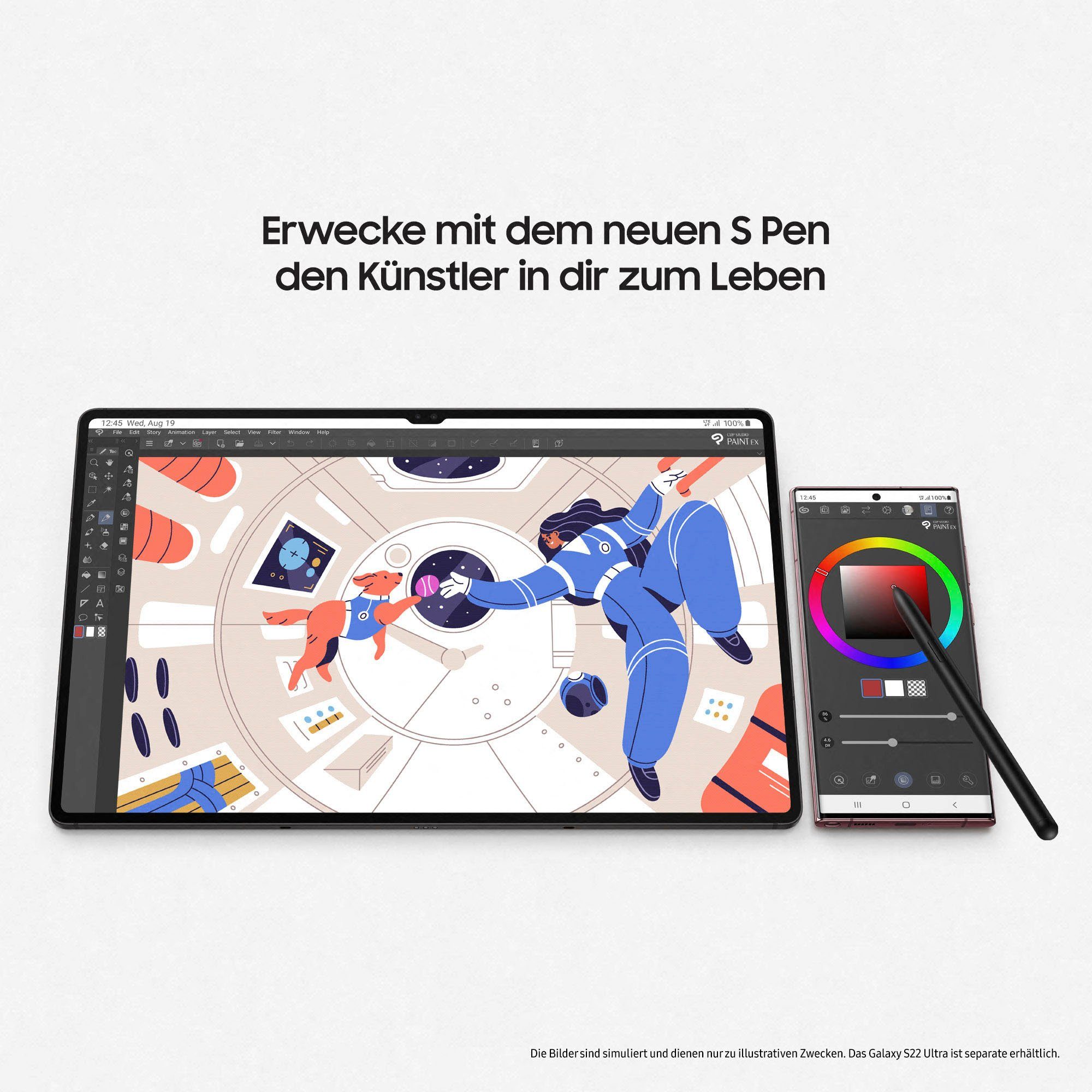 Samsung Galaxy (14,6", Tablet GB, 256 Android,One Ultra Tab S8 UI,Knox)