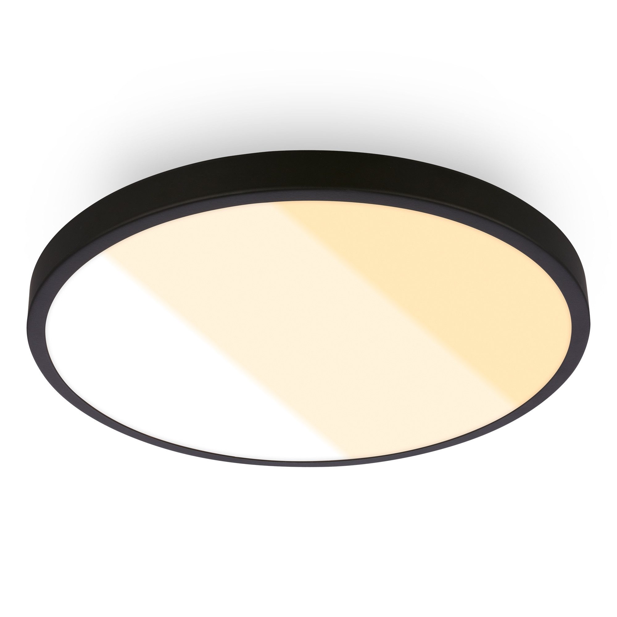 Briloner Leuchten LED Deckenleuchte Hell Deckenlampe Spritzwasserschutz IP44 Lichtfarbe wählbar, LED fest integriert, Lichtfarbe Wählbar, 24x6 cm, Wohnzimmer, Badezimmer, Küche