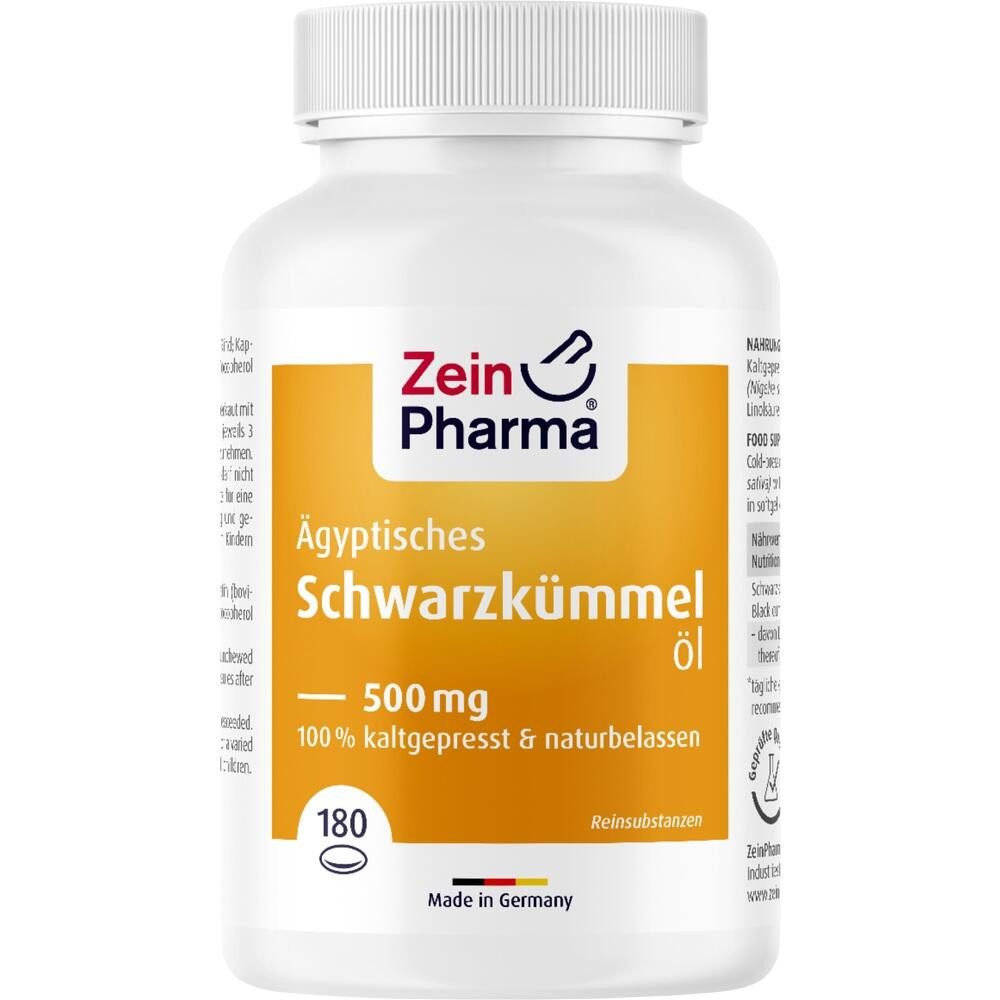 Zein Pharma - Germany GmbH ÄGYPTISCHES Schwarzkümmelöl Kapseln 500 mg Kapseln, 180 St.