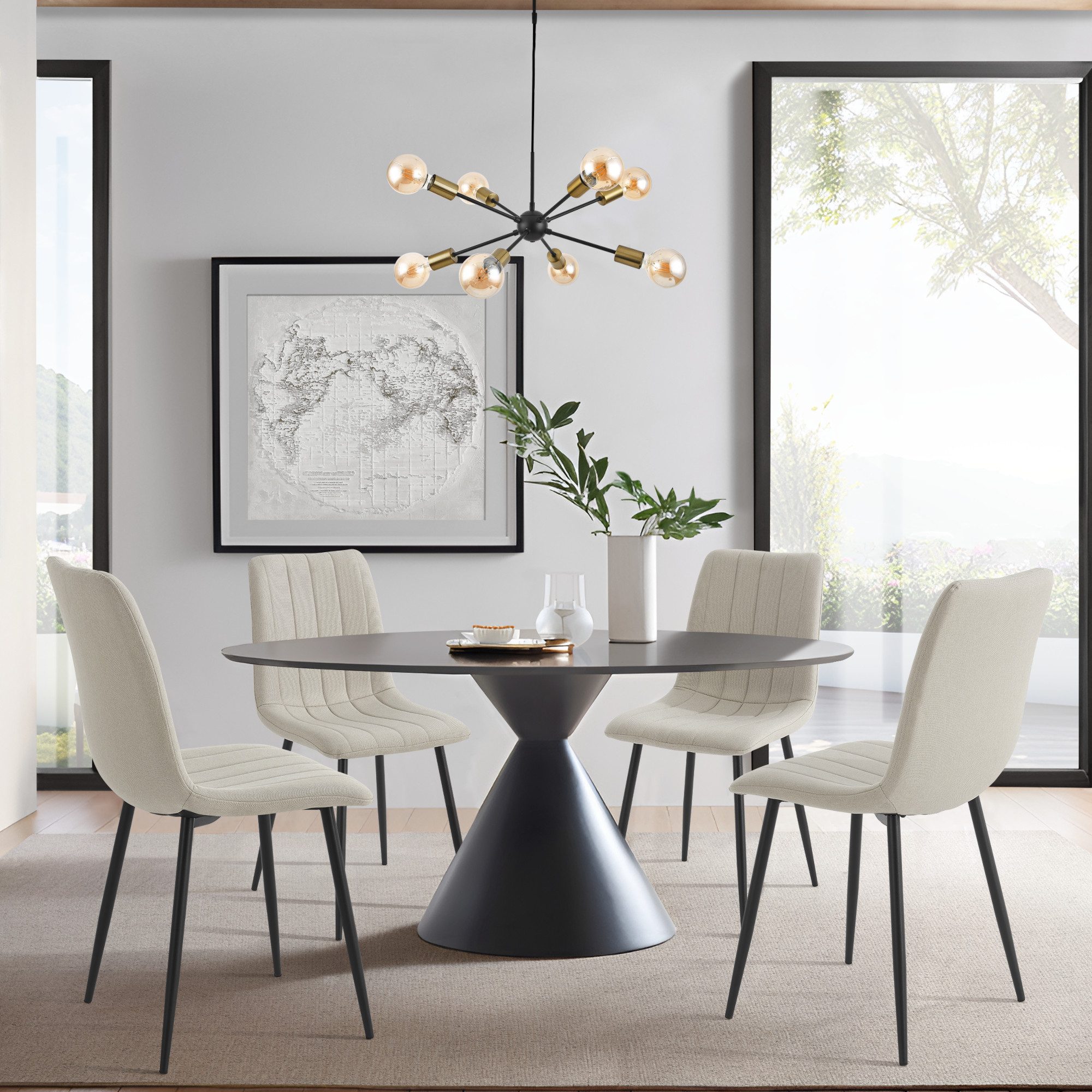 en.casa Esszimmerstuhl, »Elsern« 4er Set Küchenstuhl günstig online kaufen