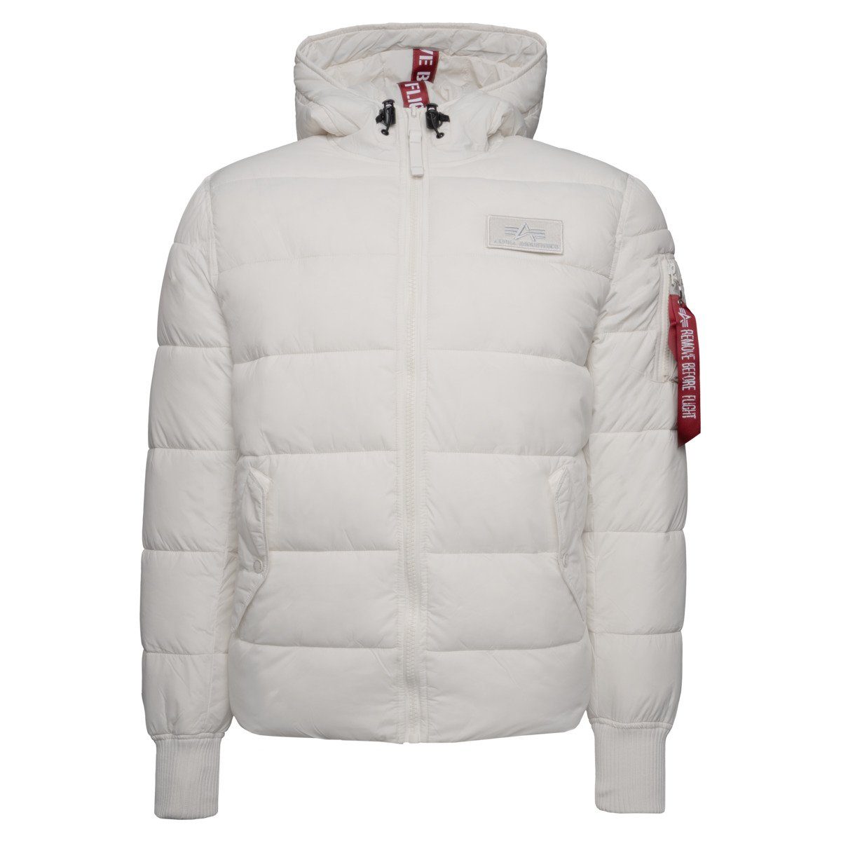 Alpha Industries Winterjacke Hooded Puffer Alpha FD Herren weiss