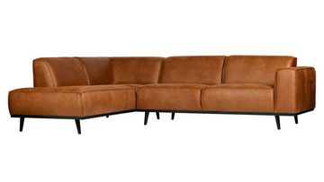 BePureHome Ecksofa Ecksofa Statement Links - Leder Cognac, freistellbar