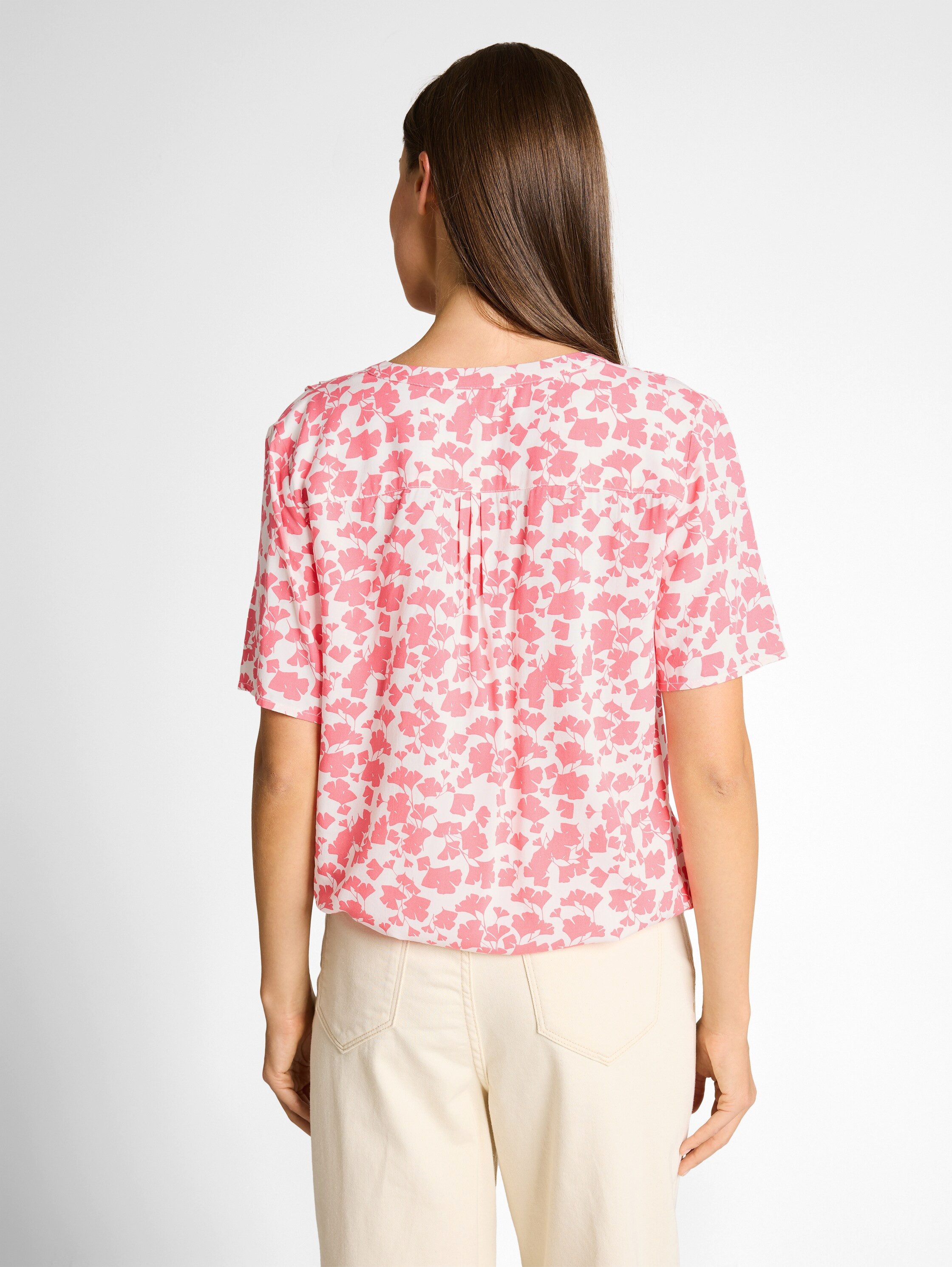 TOM TAILOR Klassische Bluse mit All-Over Print günstig online kaufen