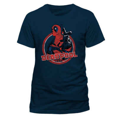 Deadpool T-Shirt Marvel TShirt Deadpool 2 Gun Finger XXL