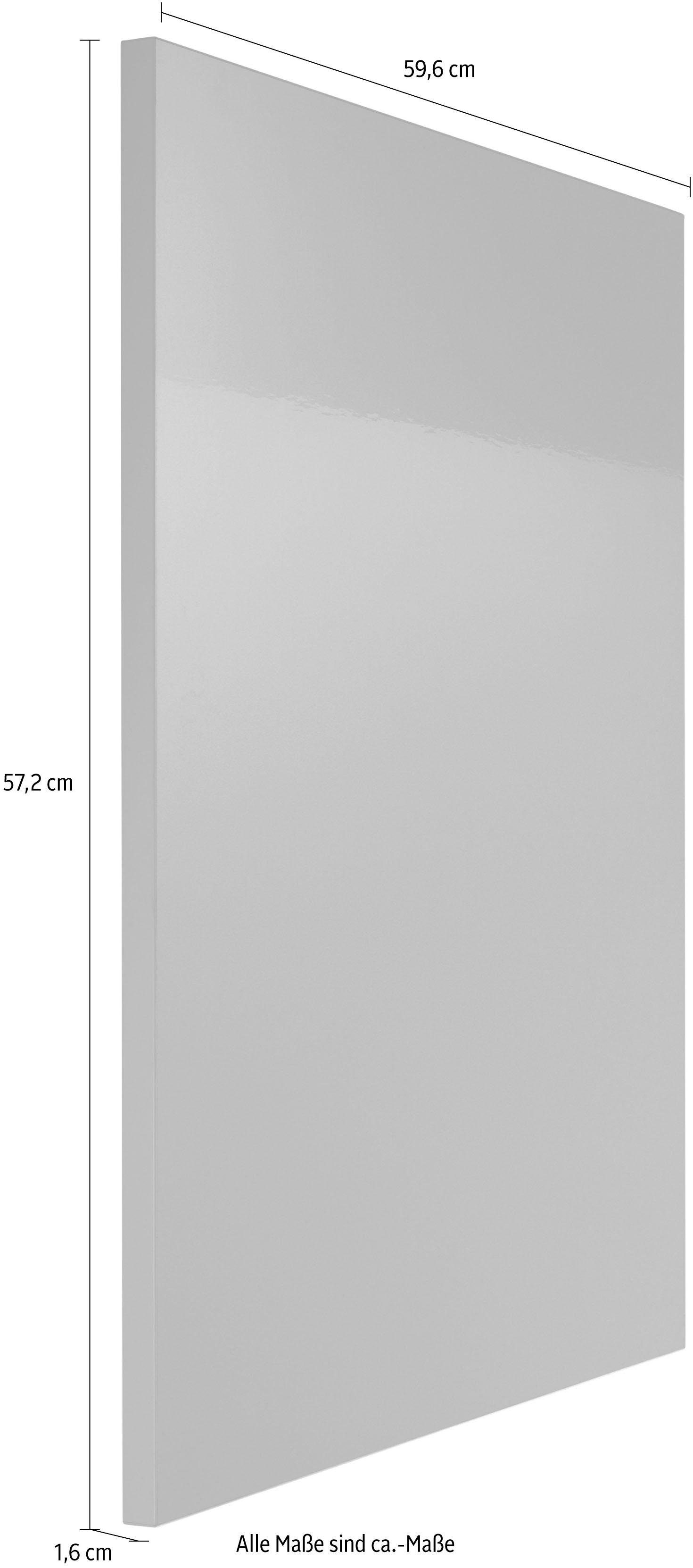 OPTIFIT Frontblende Cara, Tür für teilintegierbaren 60 Geschirrspüler Basaltgrau/Basaltgrau cm