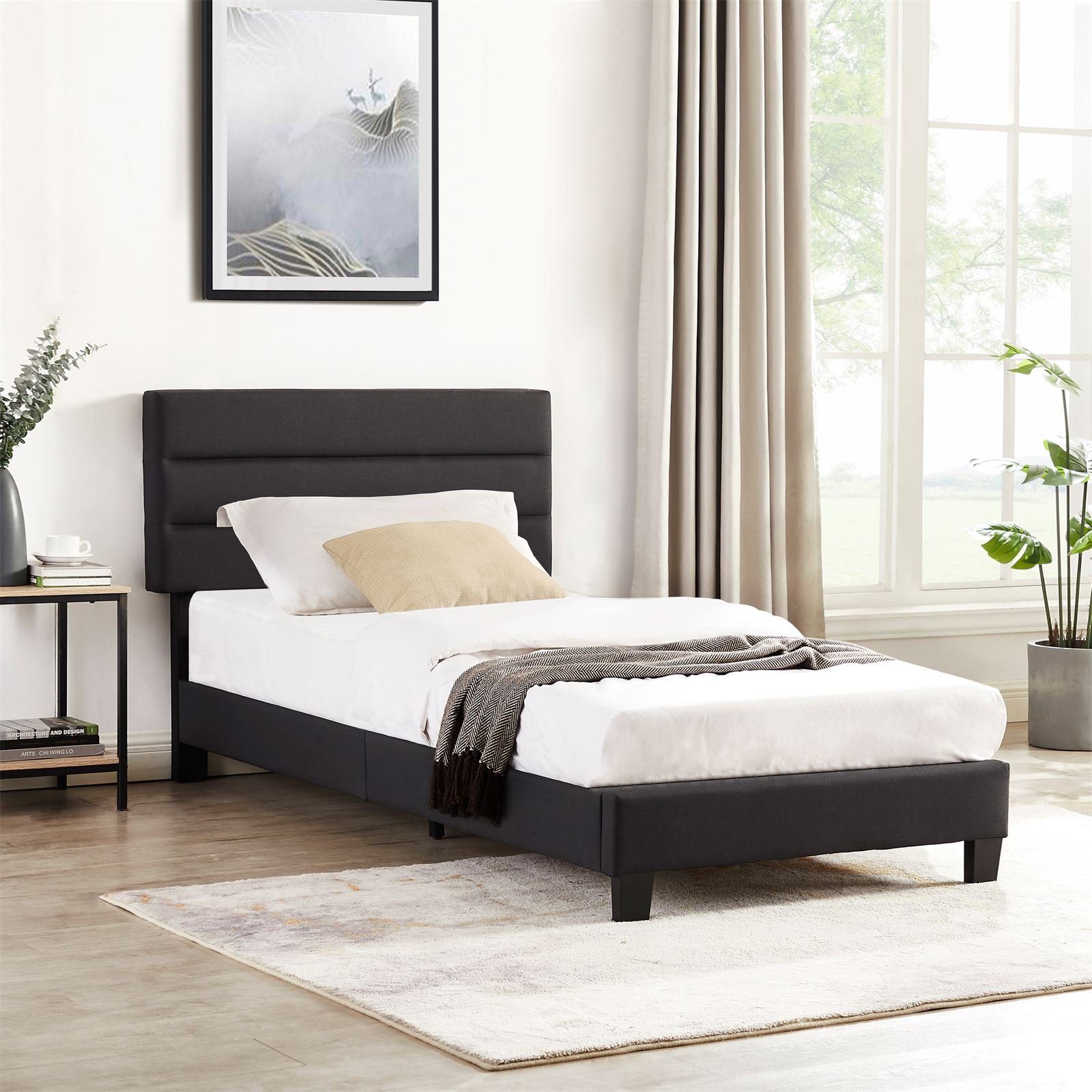 CARO-Möbel Polsterbett TUCSON, Polsterbett 90x200 cm günstig online kaufen