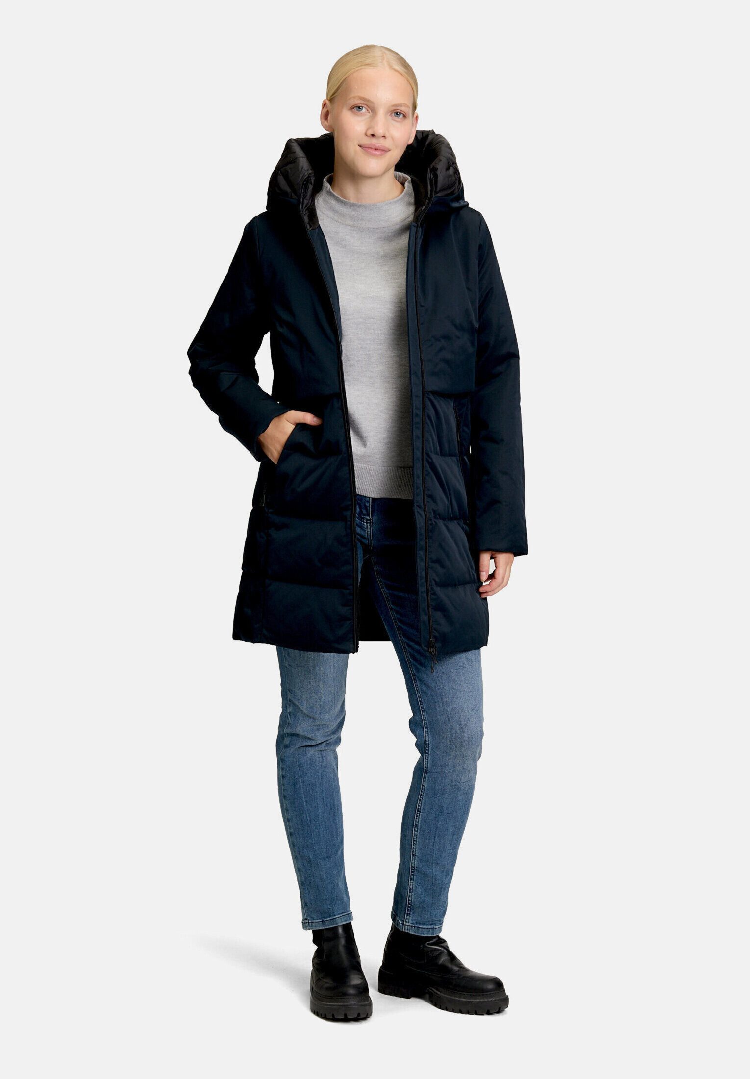 Amber & June Winterjacke Damen mit Kapuze