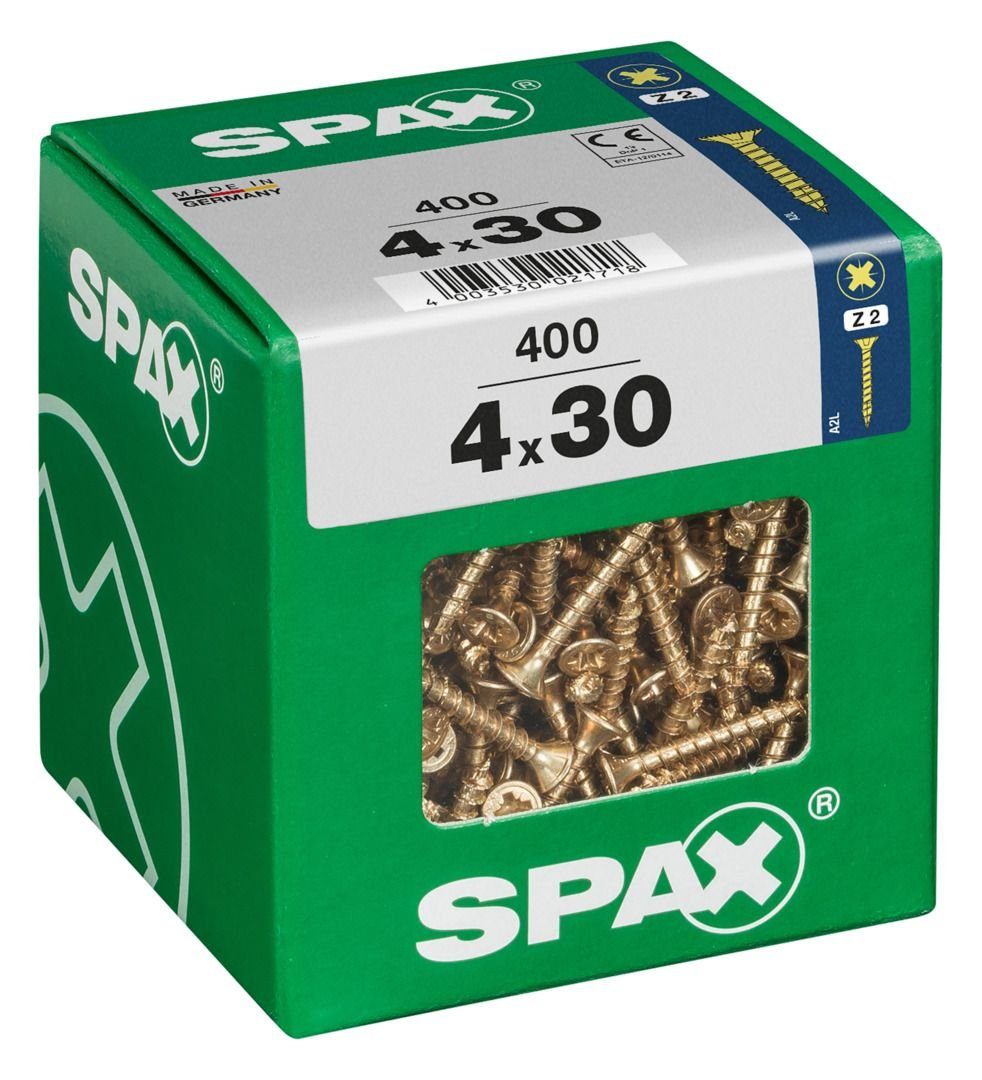 400 Universalschrauben 2 - Spax 4.0 Holzbauschraube SPAX x PZ mm 30