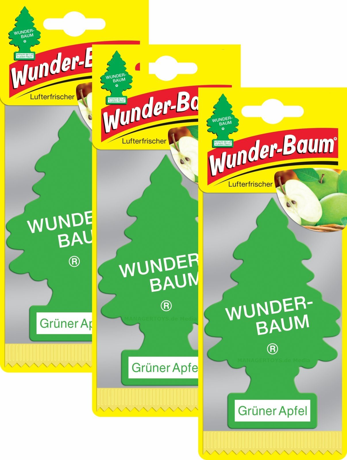 Wunder-Baum Dekobaum 3er Duftbäumchen Relax Wunderbaum 3 Set