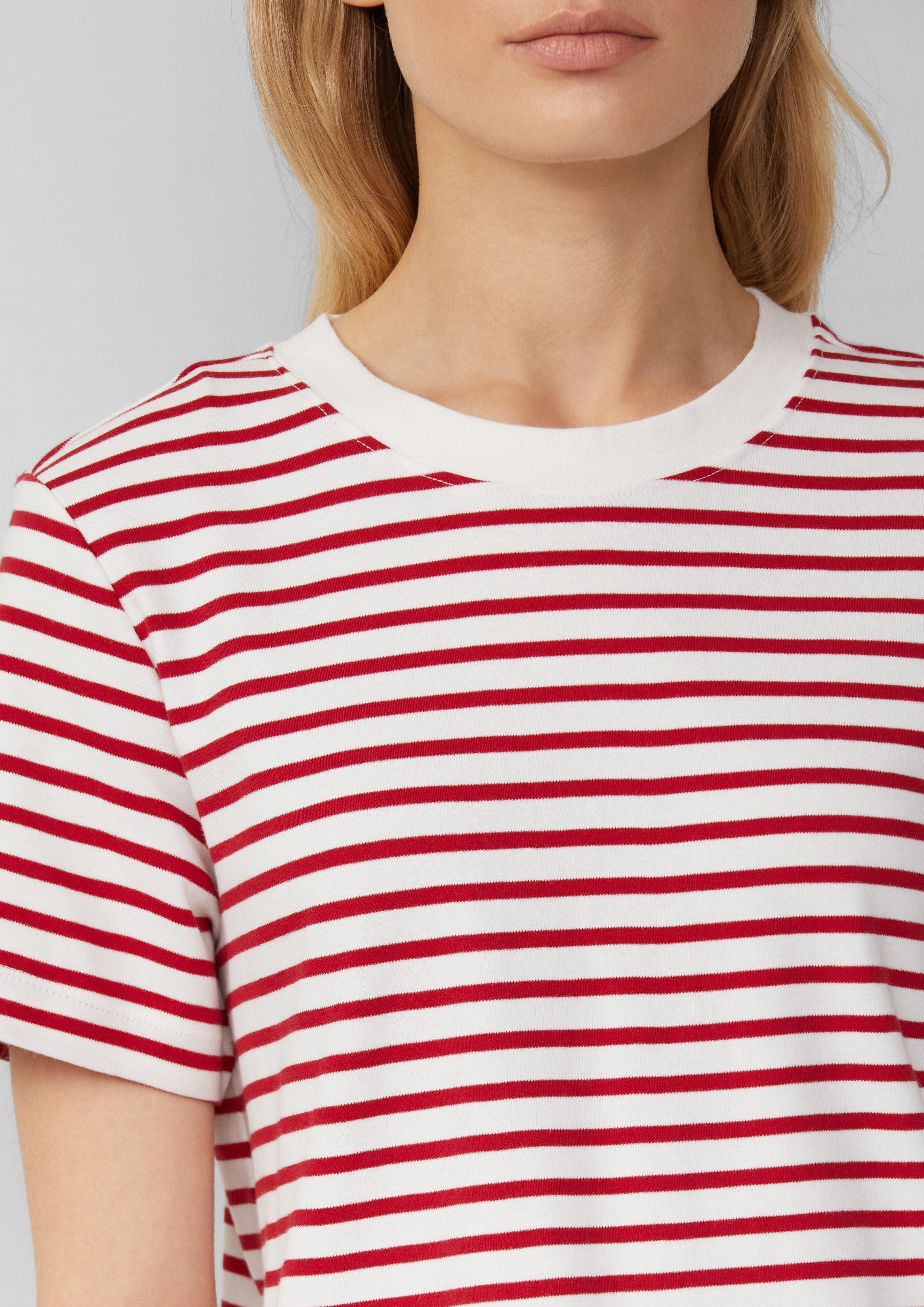 s.Oliver Kurzarmshirt Verkürztes T-Shirt aus Interlockjersey günstig online kaufen