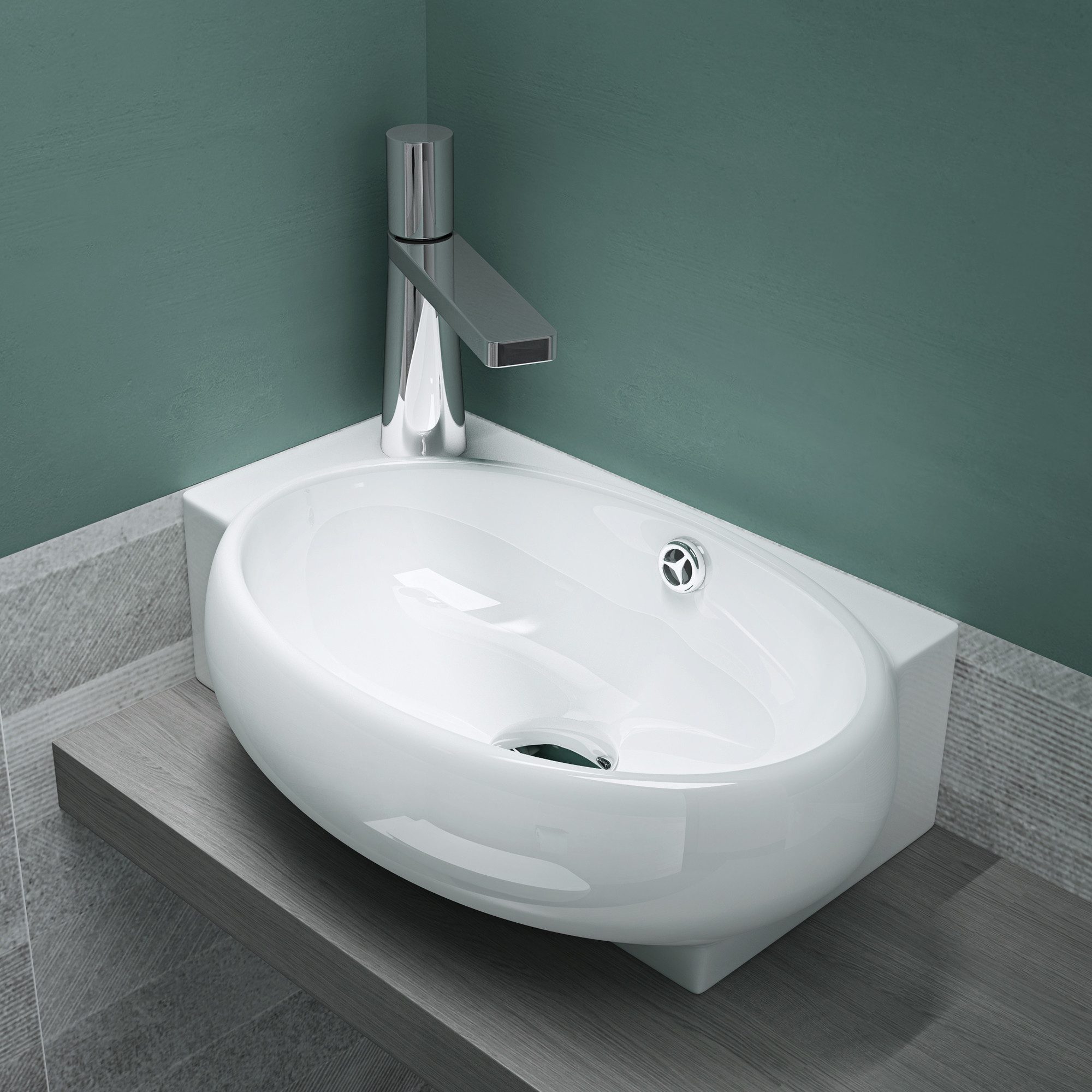 Mai & Mai Waschbecken Handwaschbecken Waschbecken Waschtisch Gäste WC Wasch günstig online kaufen