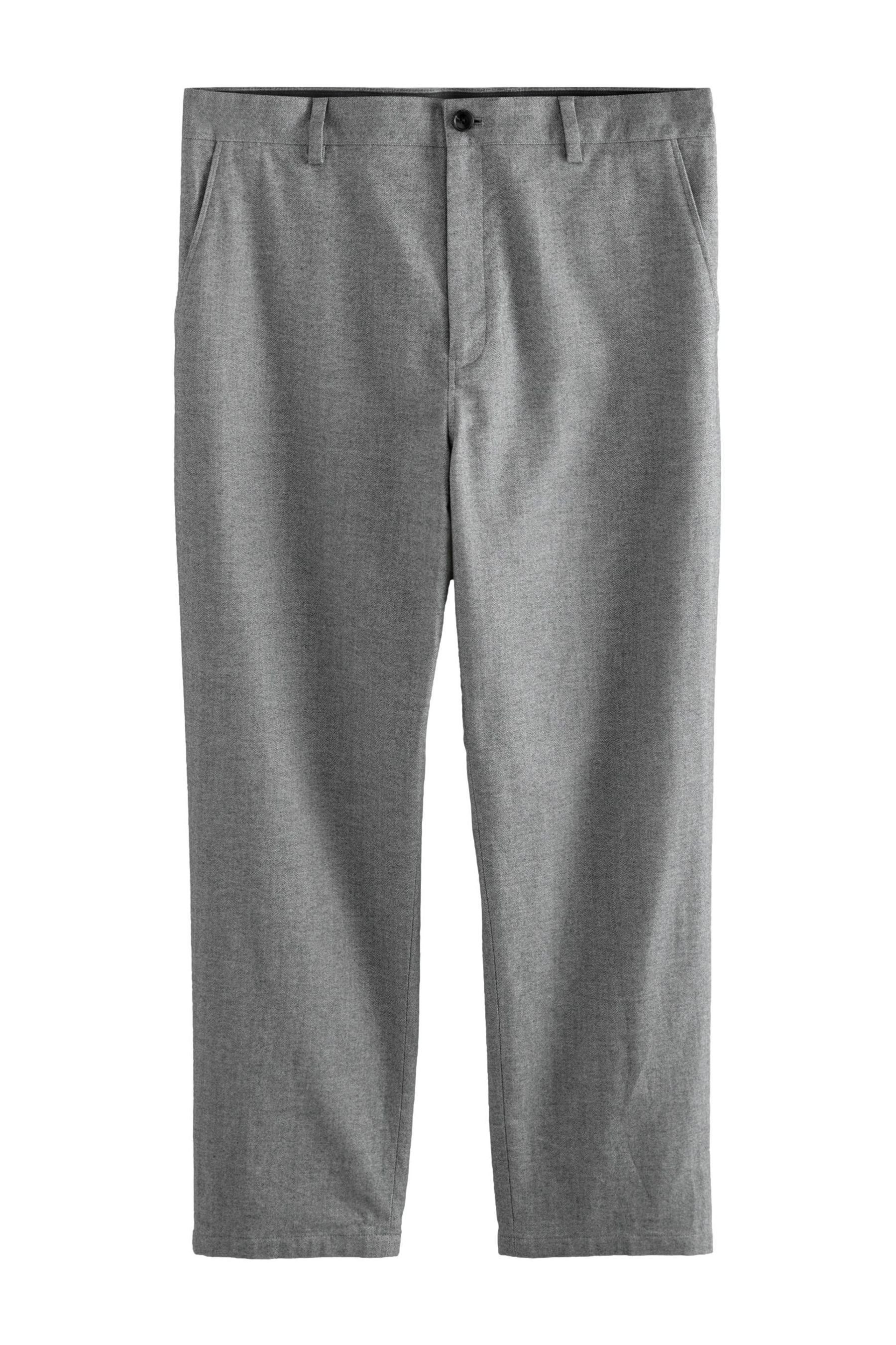 Anzughose Slim Fit Anzughose mit Fischgrätstruktur