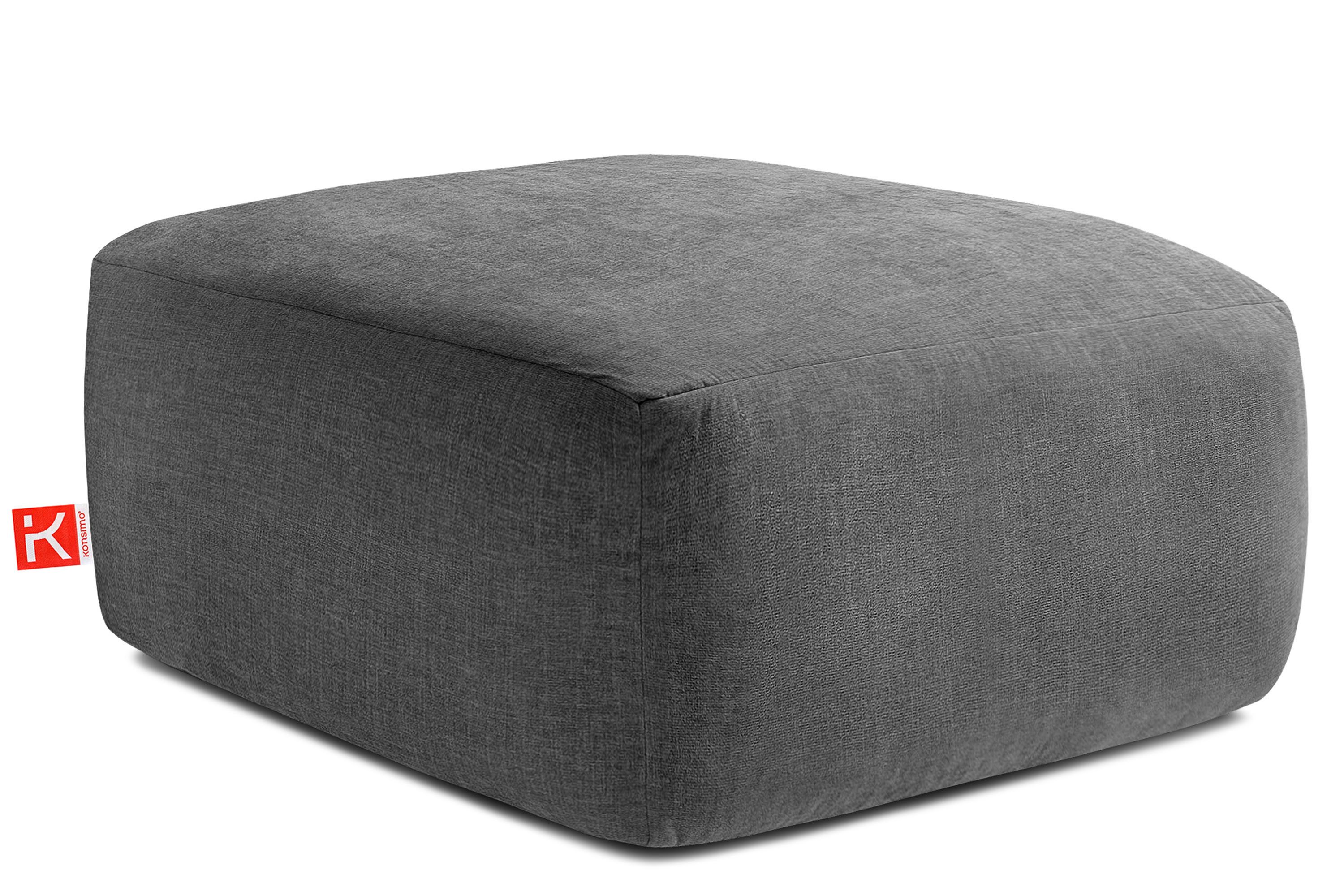 KONSIMO® Sitzhocker BUFFO Pouf, Polsterhocker, hergestellt günstig online kaufen