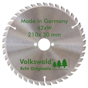 Volkswald Kreissägeblatt Volkswald ® HM-Sägeblatt W 210 x 30 mm Z= 42 Kreissägeblatt Acrylglas, Echt Originale Volkswald® Made in Germany