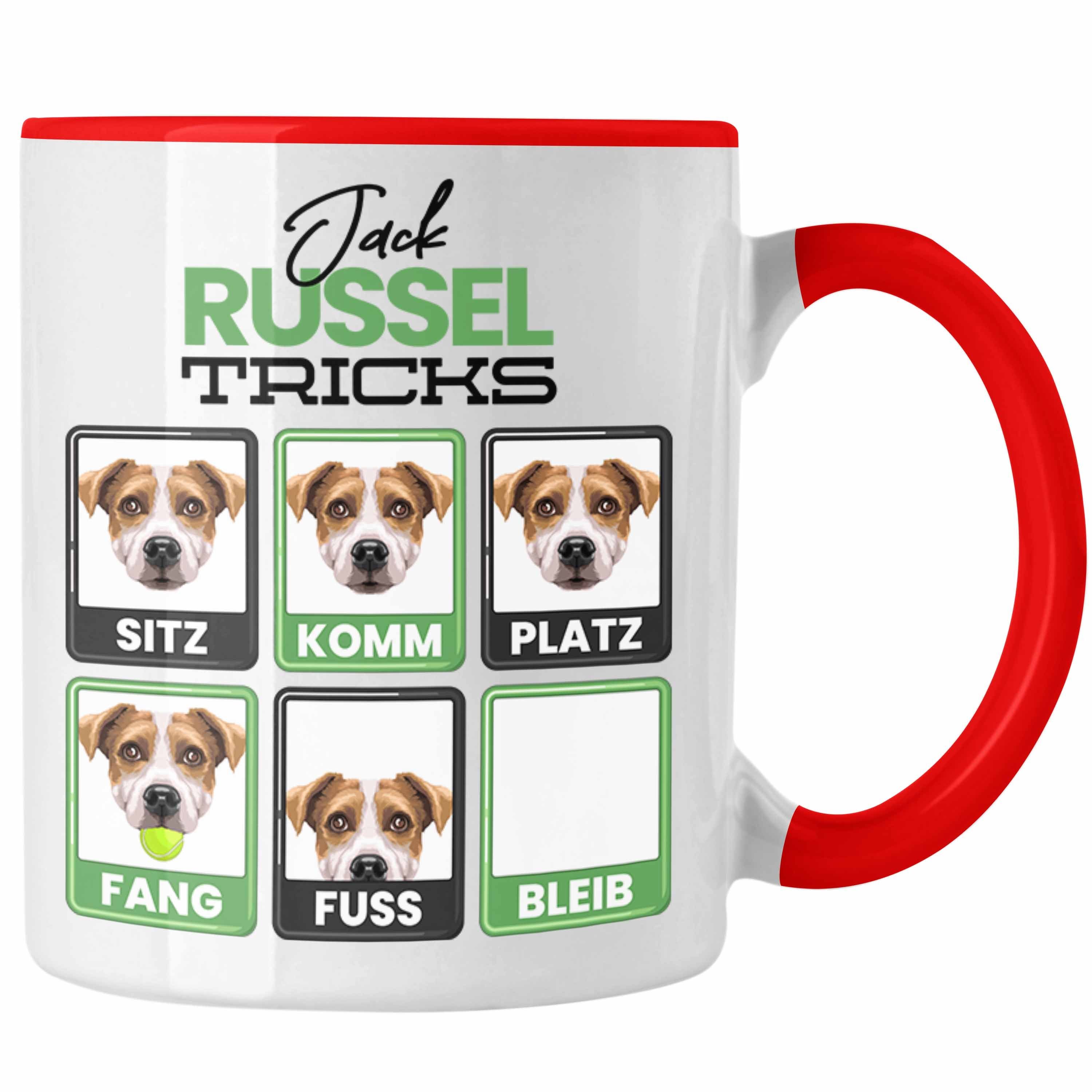 Trendation Tasse Jack Russel Besitzer Tasse Geschenk Lustiger Spruch Geschenkidee Jack Rot