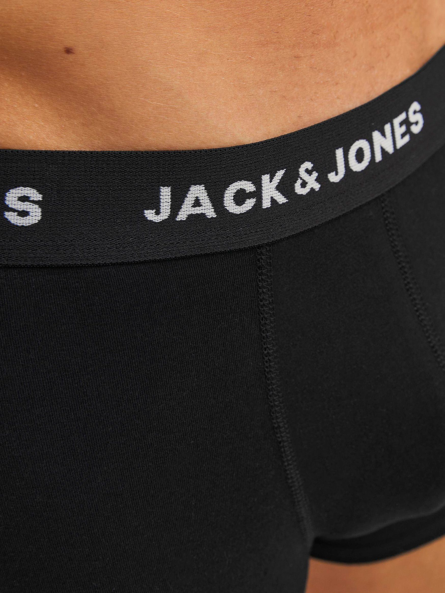 Jack & in Basic Unterhosen Jones Boxershorts (7-St) Set 6767 Schwarz Trunks 7er-Pack Boxershorts JACHUEY