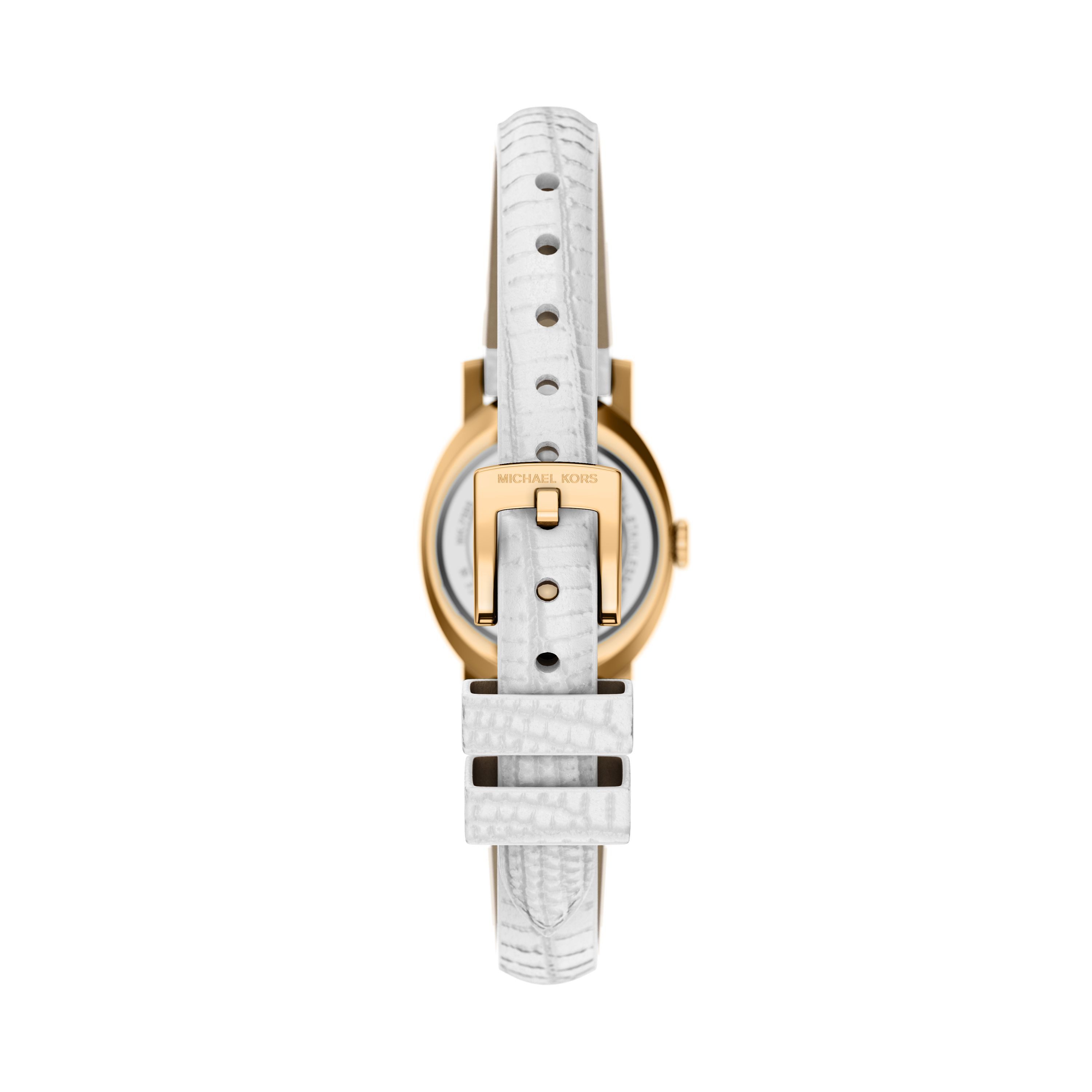 MICHAEL KORS Quarzuhr MAUDE MK7586, Armbanduhr, Damenuhr, Lederarmband, analog