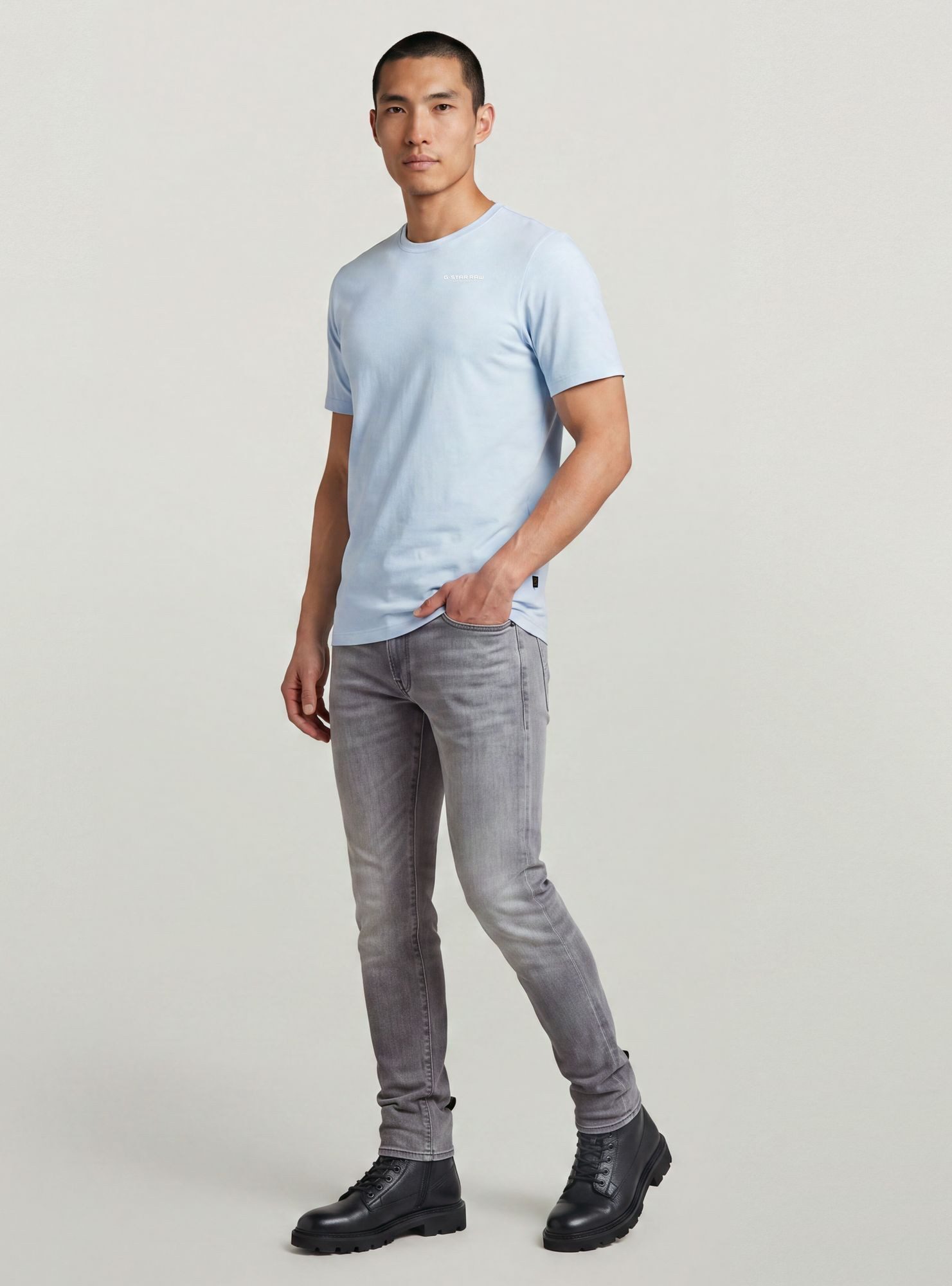 G-STAR T-Shirt Slim Base T-Shirt – Bild 3 von 5
