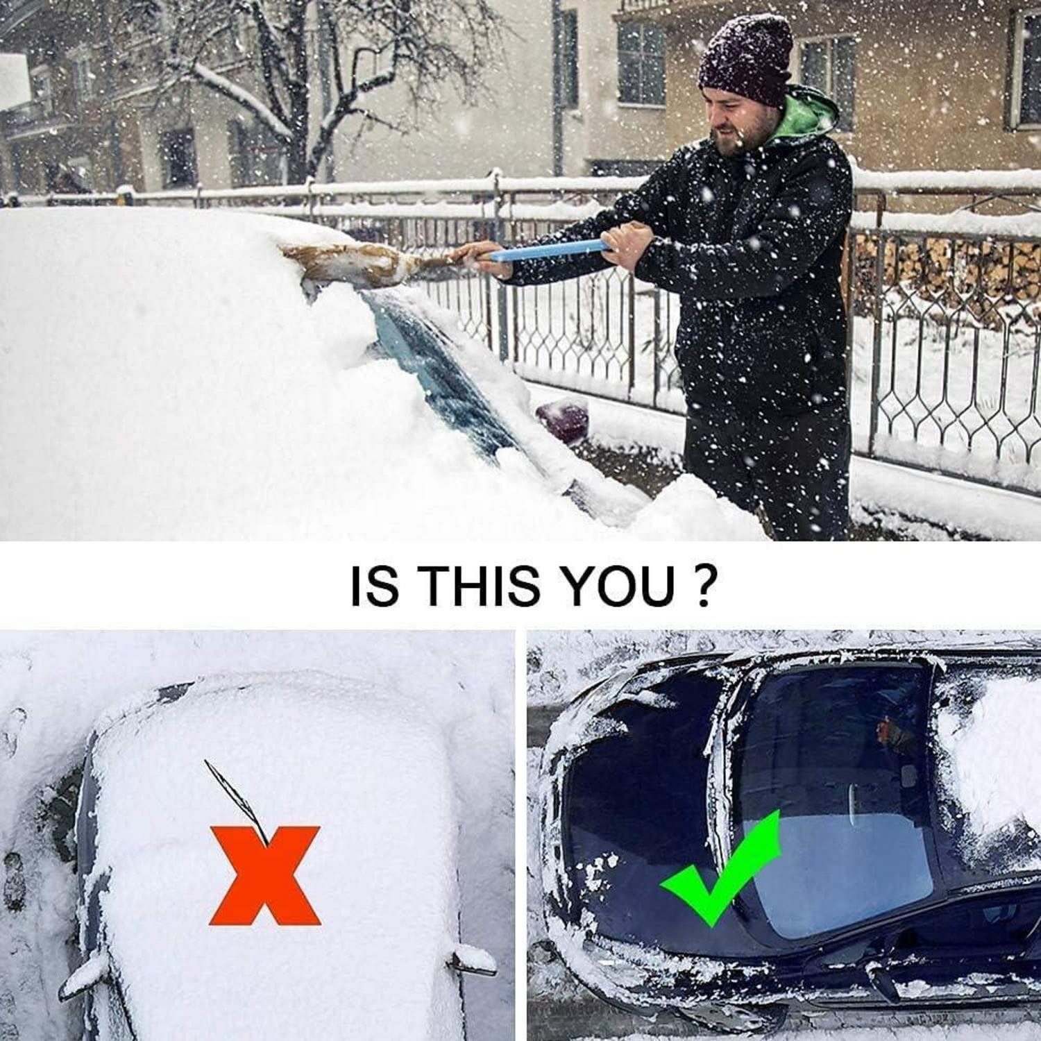 LuxusKollektion Autoplane Frontscheibenabdeckung Magnet Fixierung Anti Frost Schnee Sonne