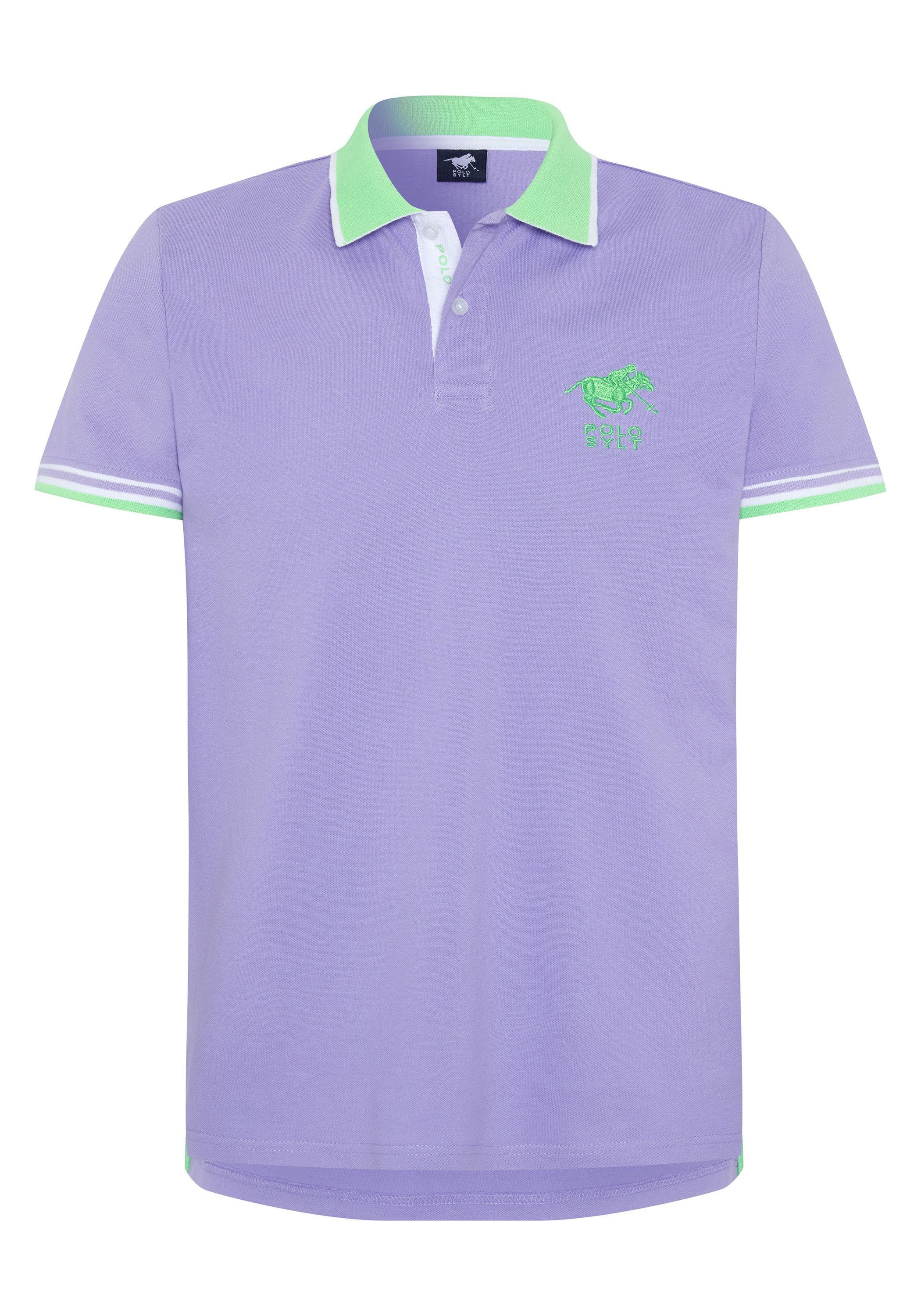 Polo Sylt Poloshirt mit Kontrast-Akzenten